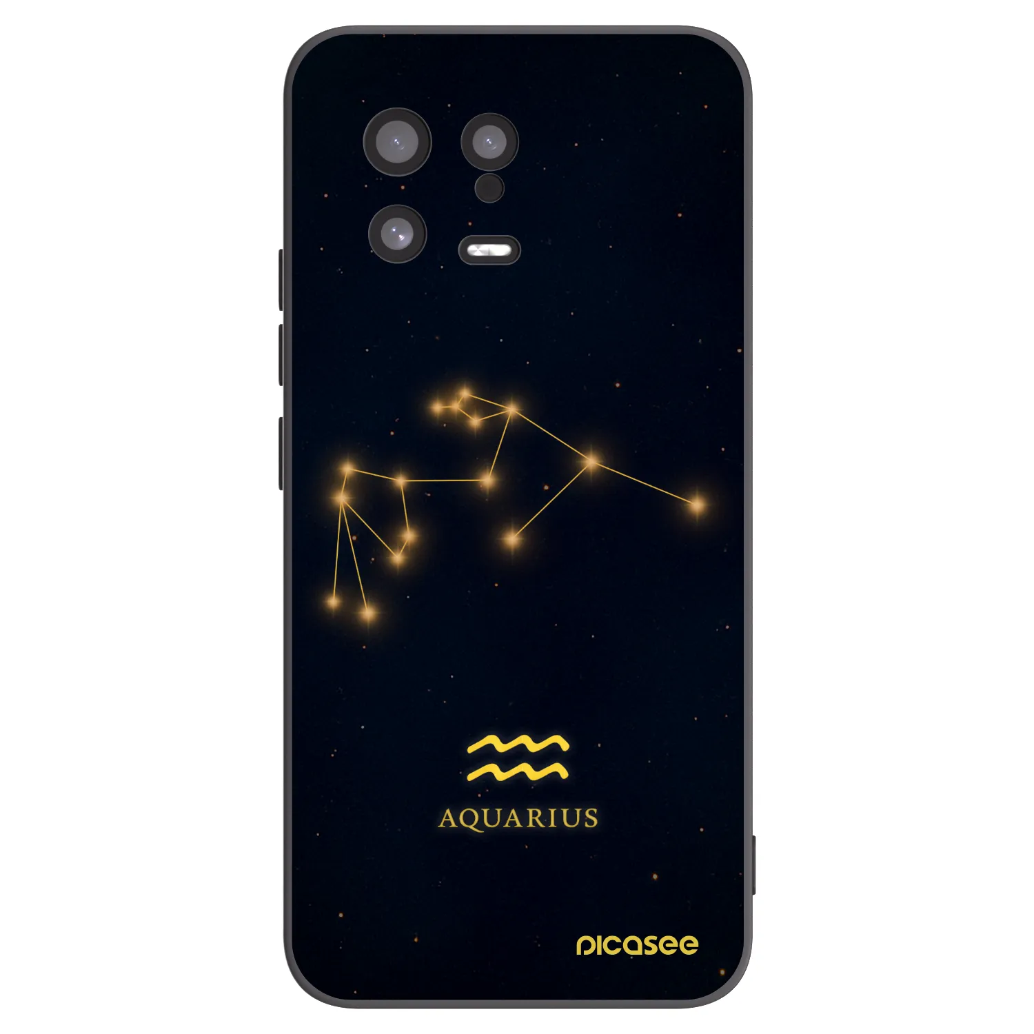 Picasee silikonski črni ovitek za Xiaomi 13 - AQUARIUS