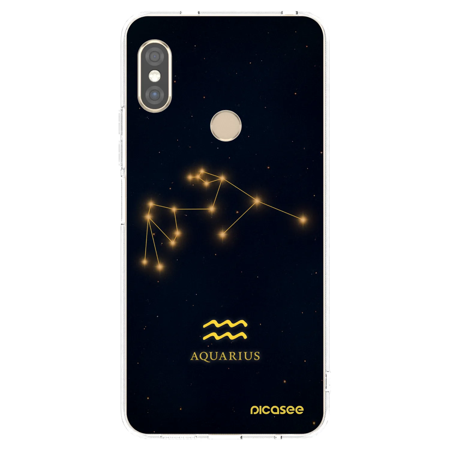 Picasee silikonski prozorni ovitek za Xiaomi Redmi Note 5 Global - AQUARIUS