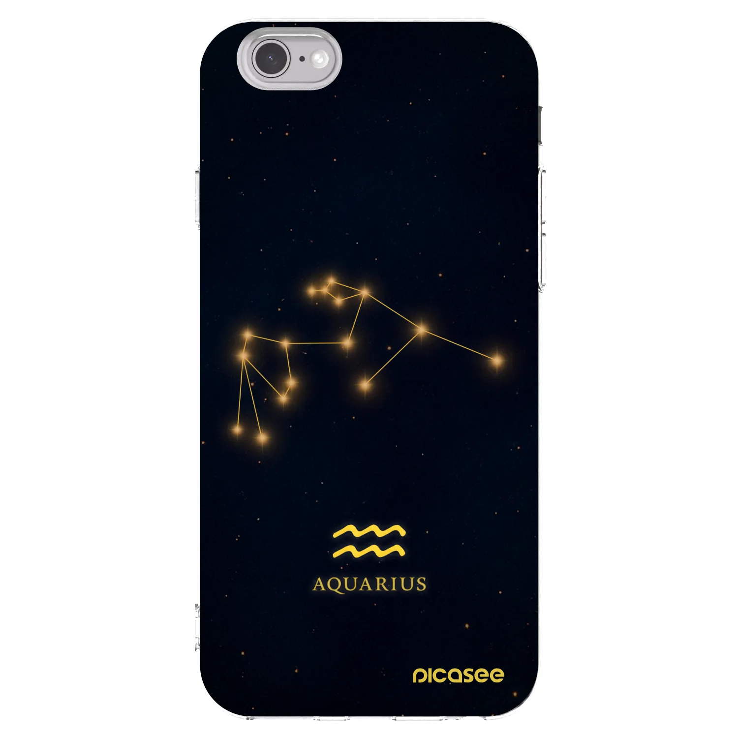 Picasee silikonski prozorni ovitek za Apple iPhone 6/6S - AQUARIUS