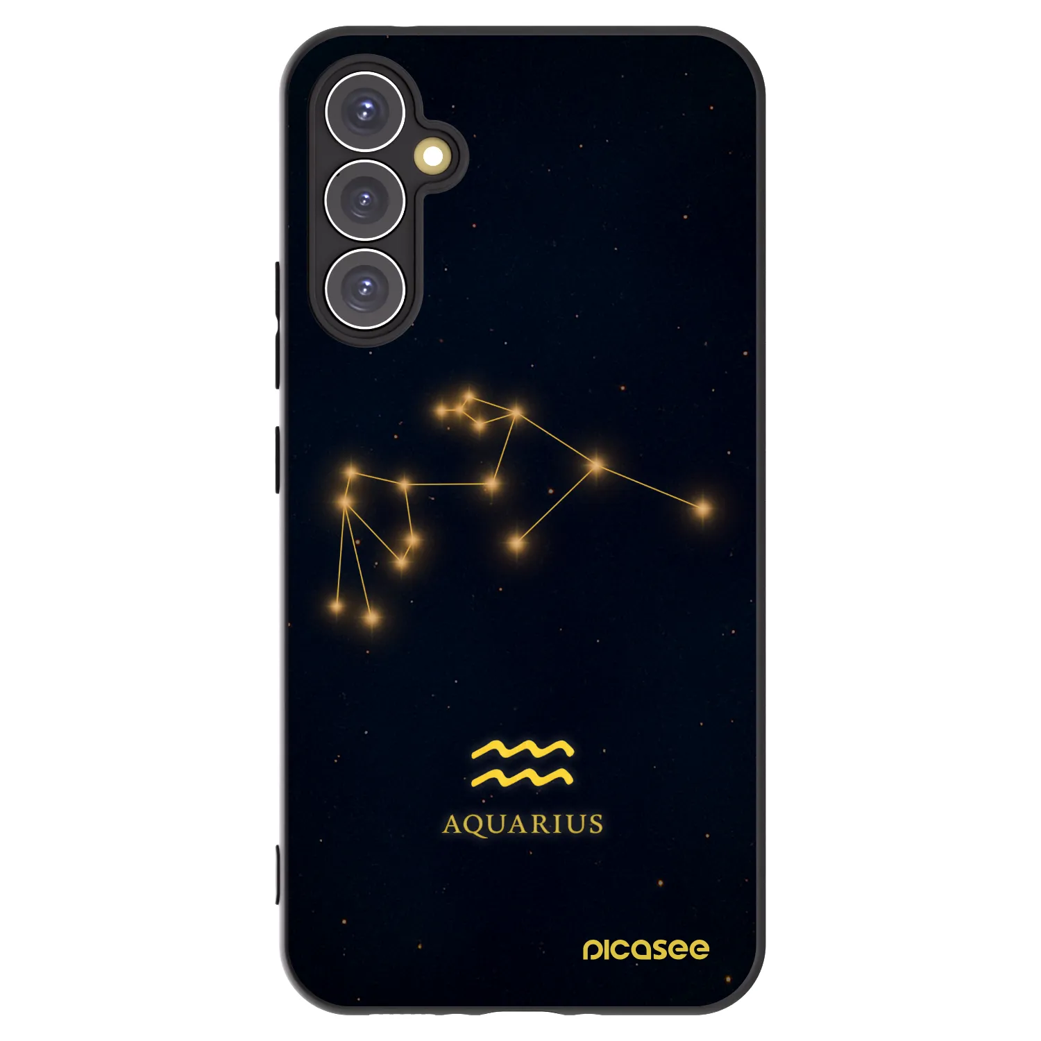 Picasee silikonski črni ovitek za Samsung Galaxy A34 5G A346B - AQUARIUS