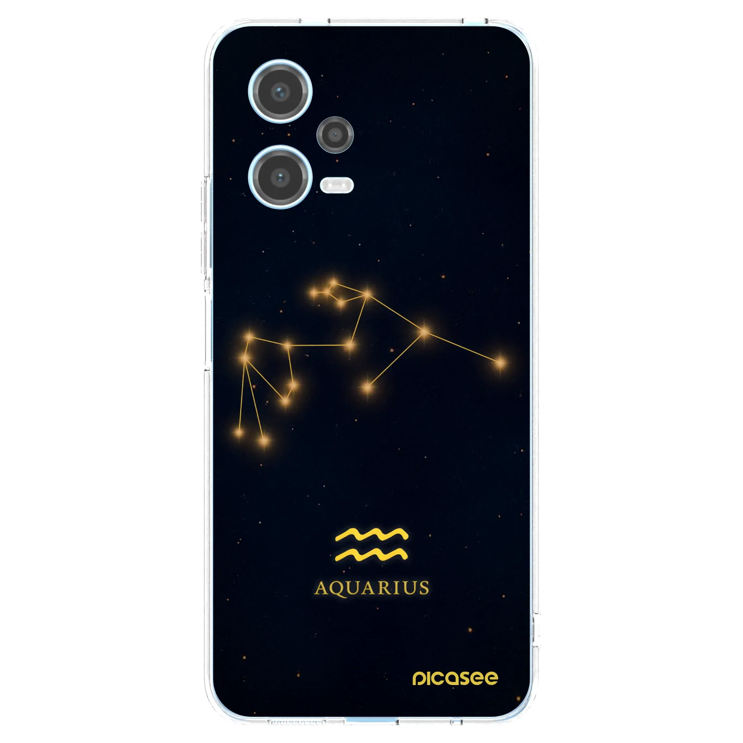Picasee silikonski prozorni ovitek za Xiaomi Redmi Note 12 5G - AQUARIUS