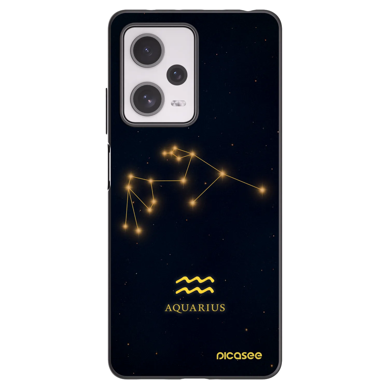 Picasee silikonski črni ovitek za Xiaomi Redmi Note 12 Pro+ 5G - AQUARIUS