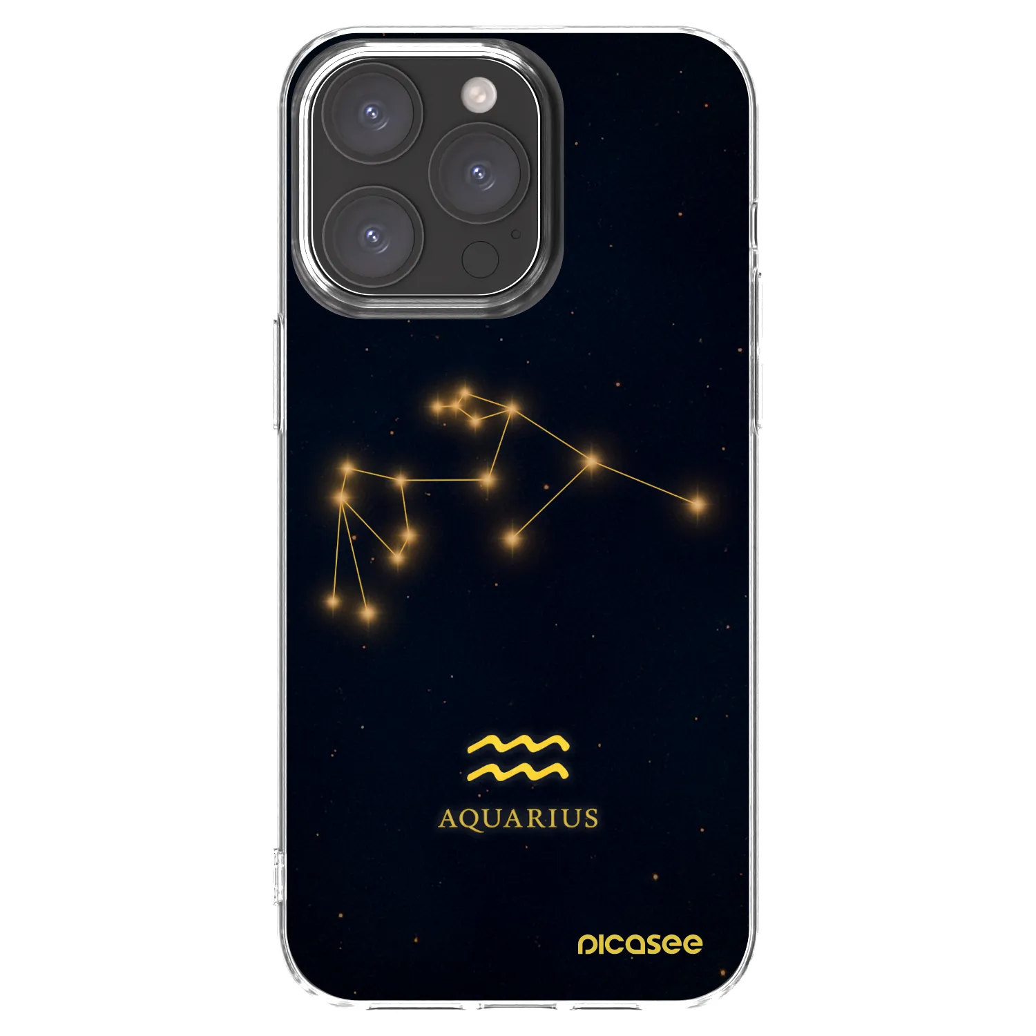 Picasee silikonski prozorni ovitek za Apple iPhone 15 Pro Max - AQUARIUS