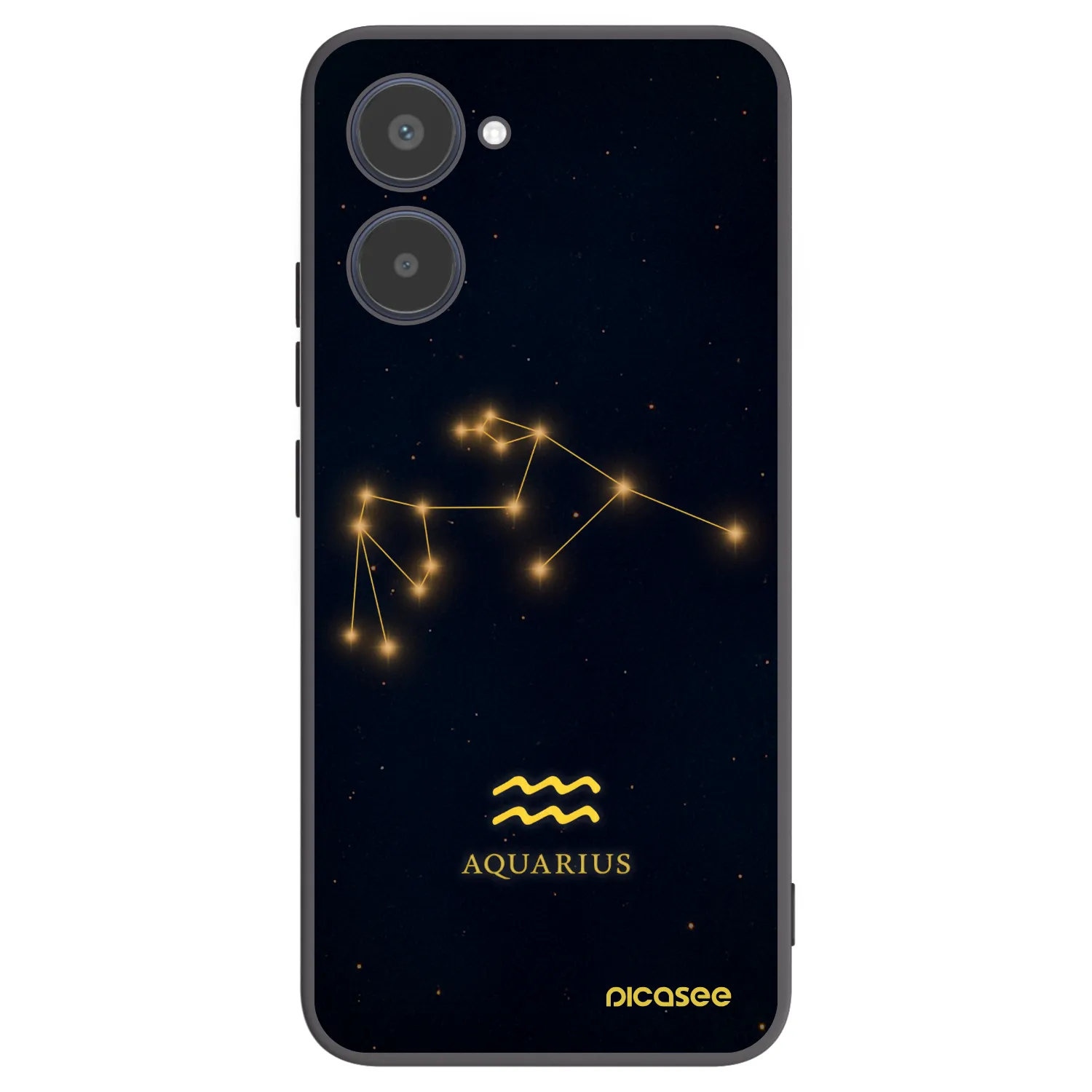 Picasee silikonski črni ovitek za Realme 10 4G - AQUARIUS
