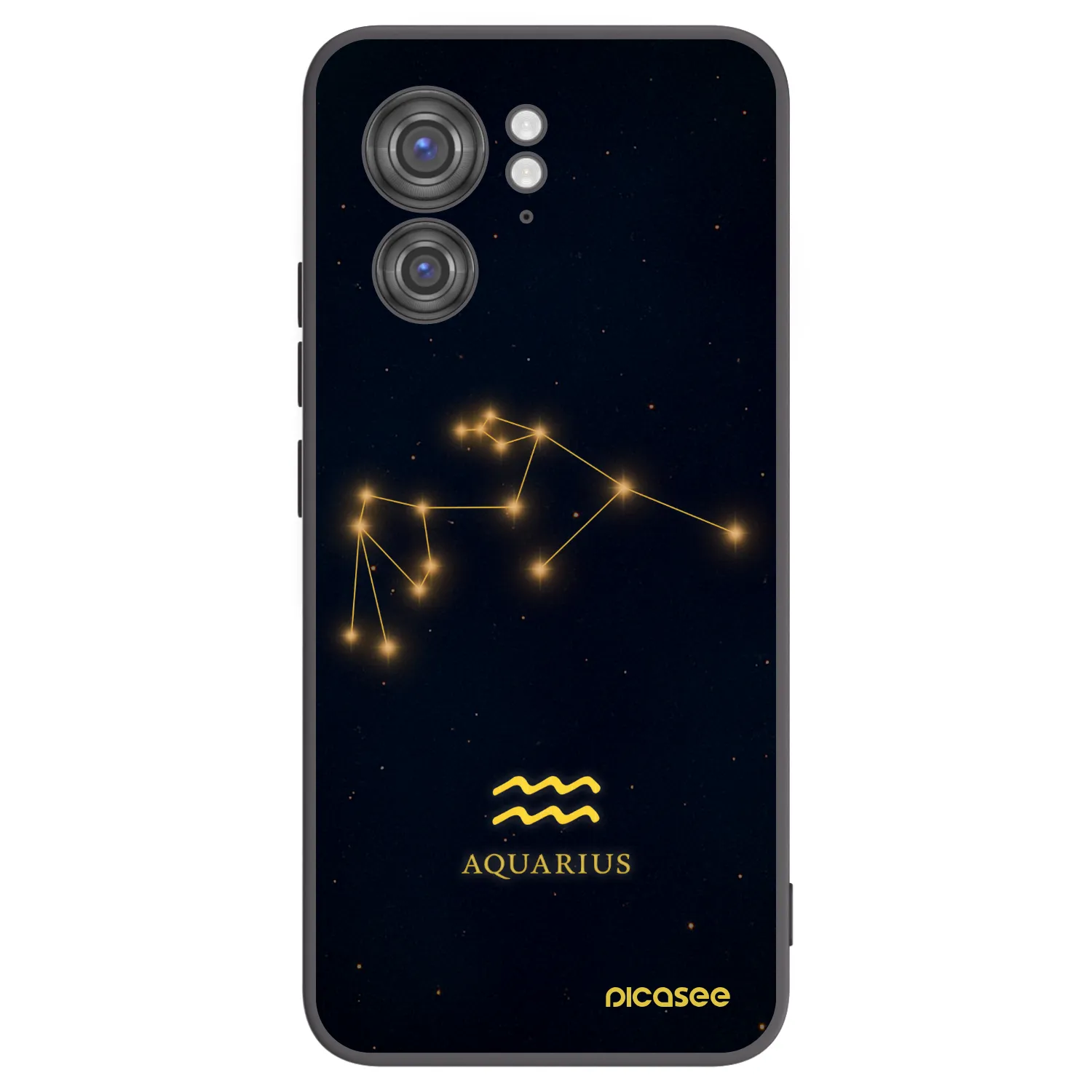 Picasee silikonski črni ovitek za Motorola Edge 40 - AQUARIUS