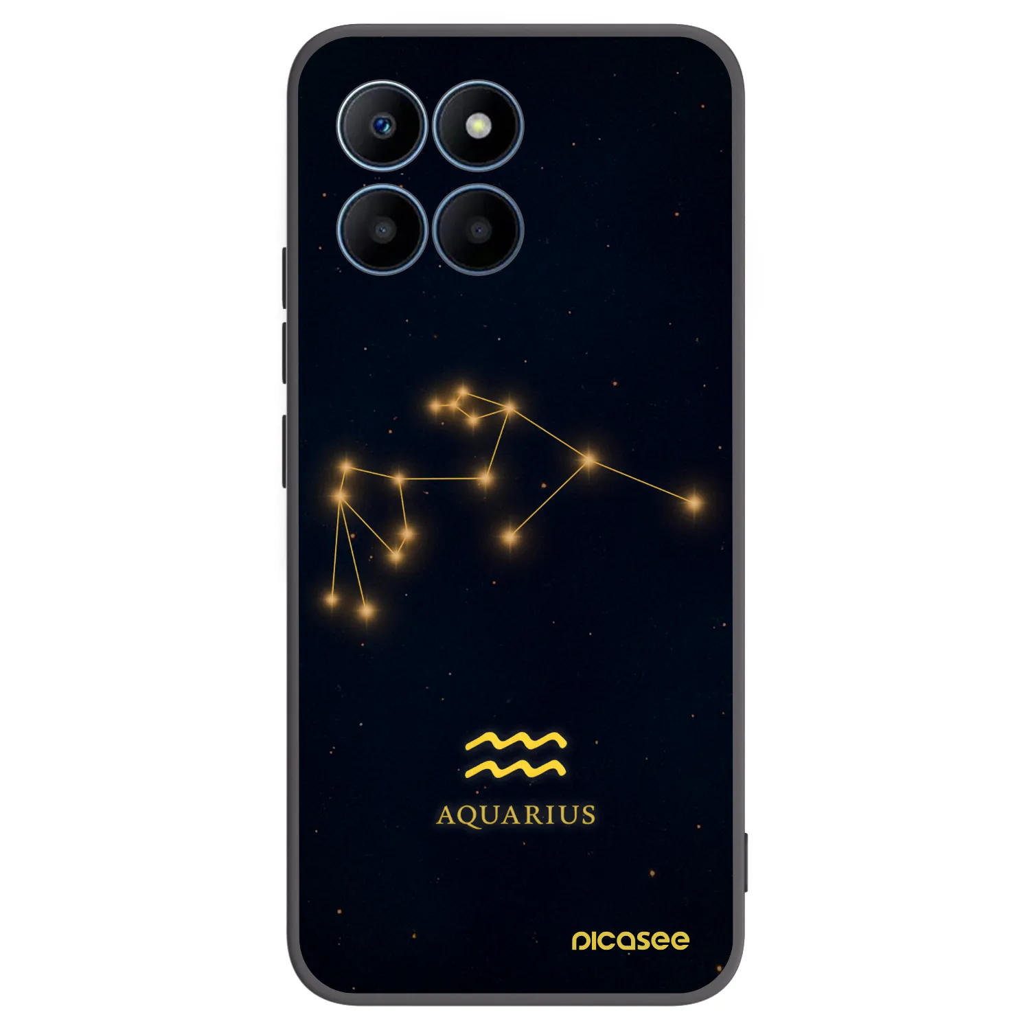 Picasee silikonski črni ovitek za Honor 70 Lite - AQUARIUS