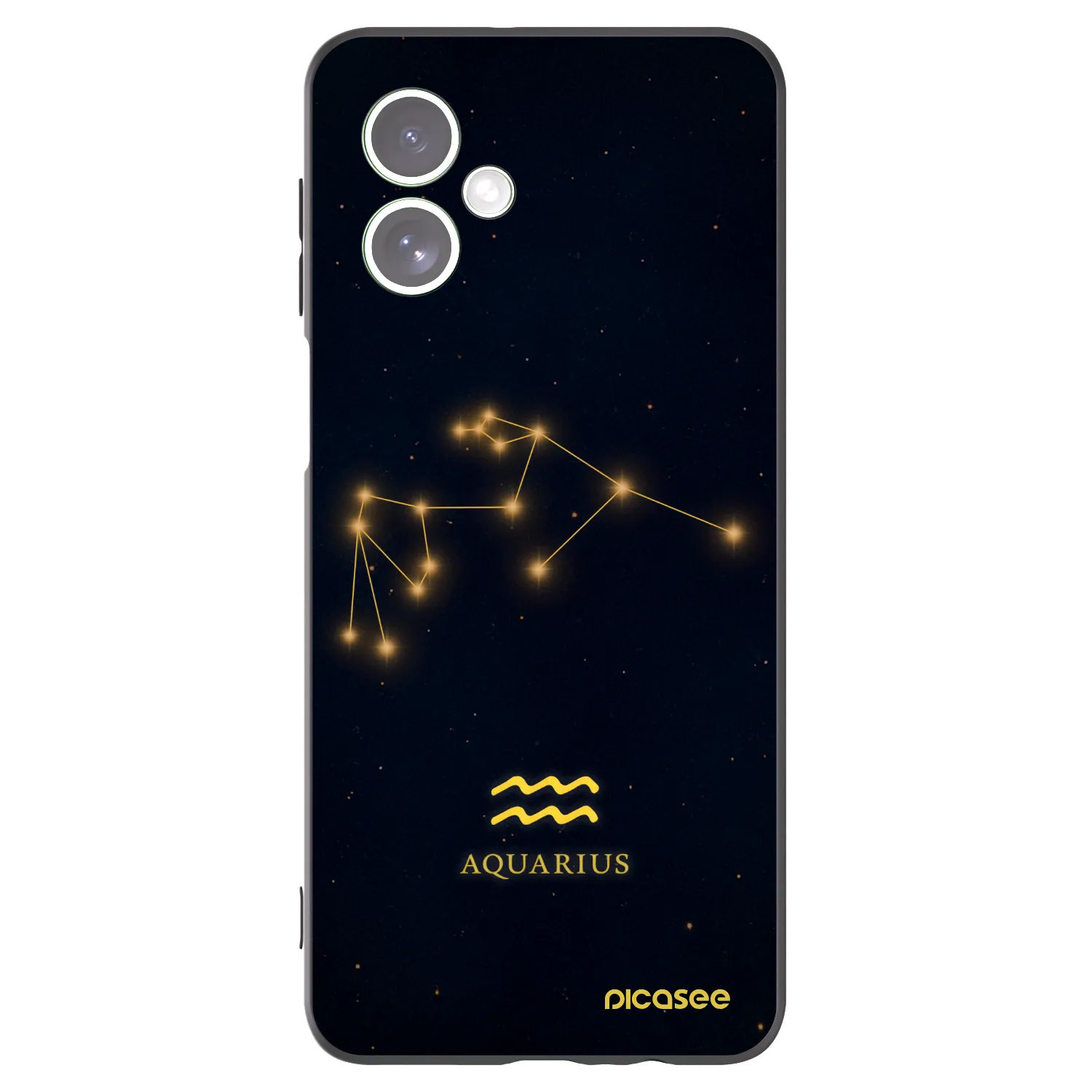 Picasee silikonski črni ovitek za Motorola Moto G54 5G - AQUARIUS