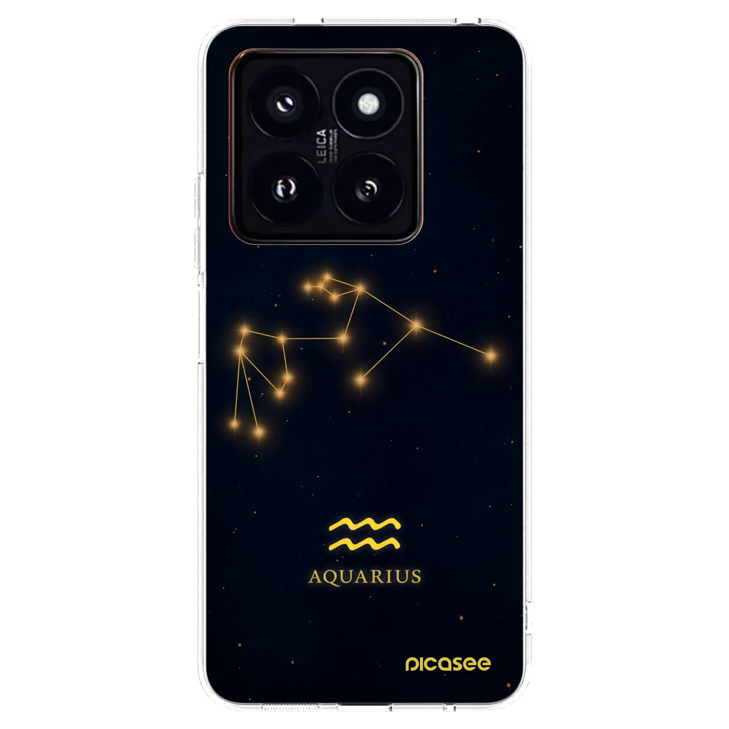 Picasee silikonski prozorni ovitek za Xiaomi 14 Pro - AQUARIUS