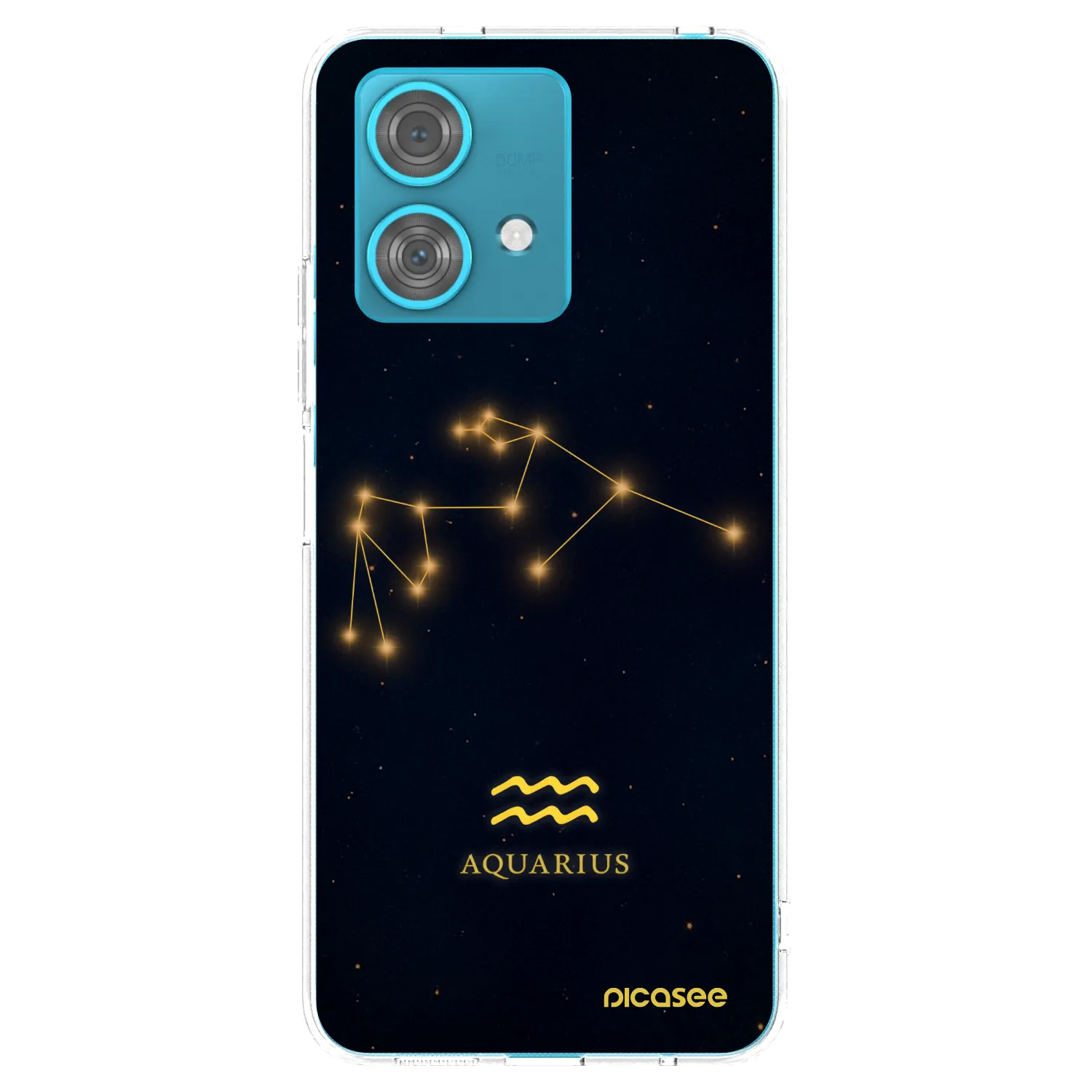 Picasee silikonski prozorni ovitek za Motorola Edge 40 Neo - AQUARIUS