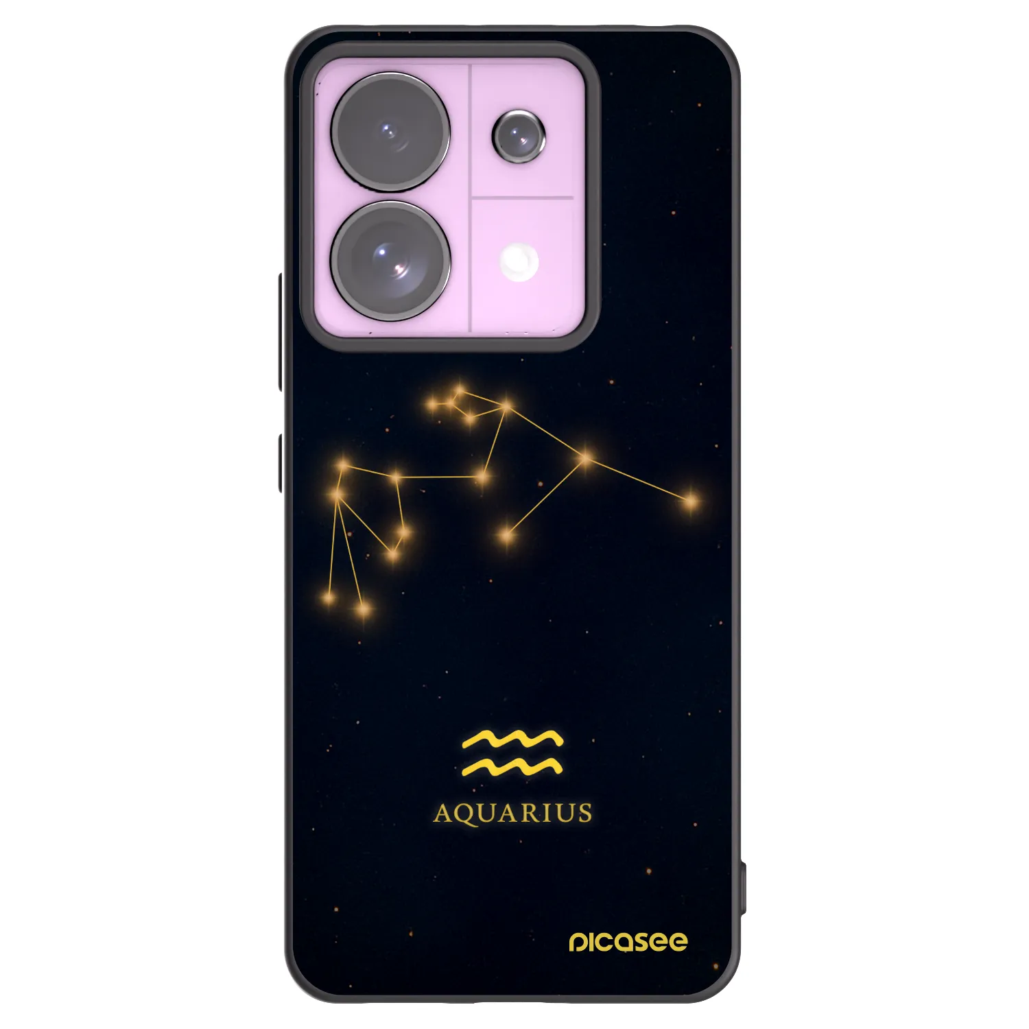 Picasee silikonski črni ovitek za Xiaomi Redmi Note 13 Pro 5G - AQUARIUS
