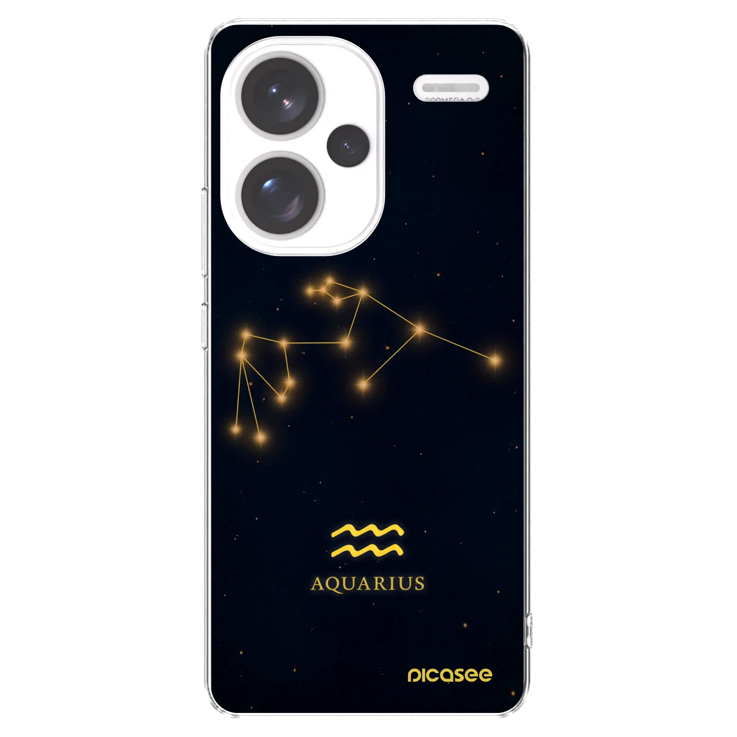 Picasee silikonski prozorni ovitek za Xiaomi Redmi Note 13 Pro+ 5G - AQUARIUS