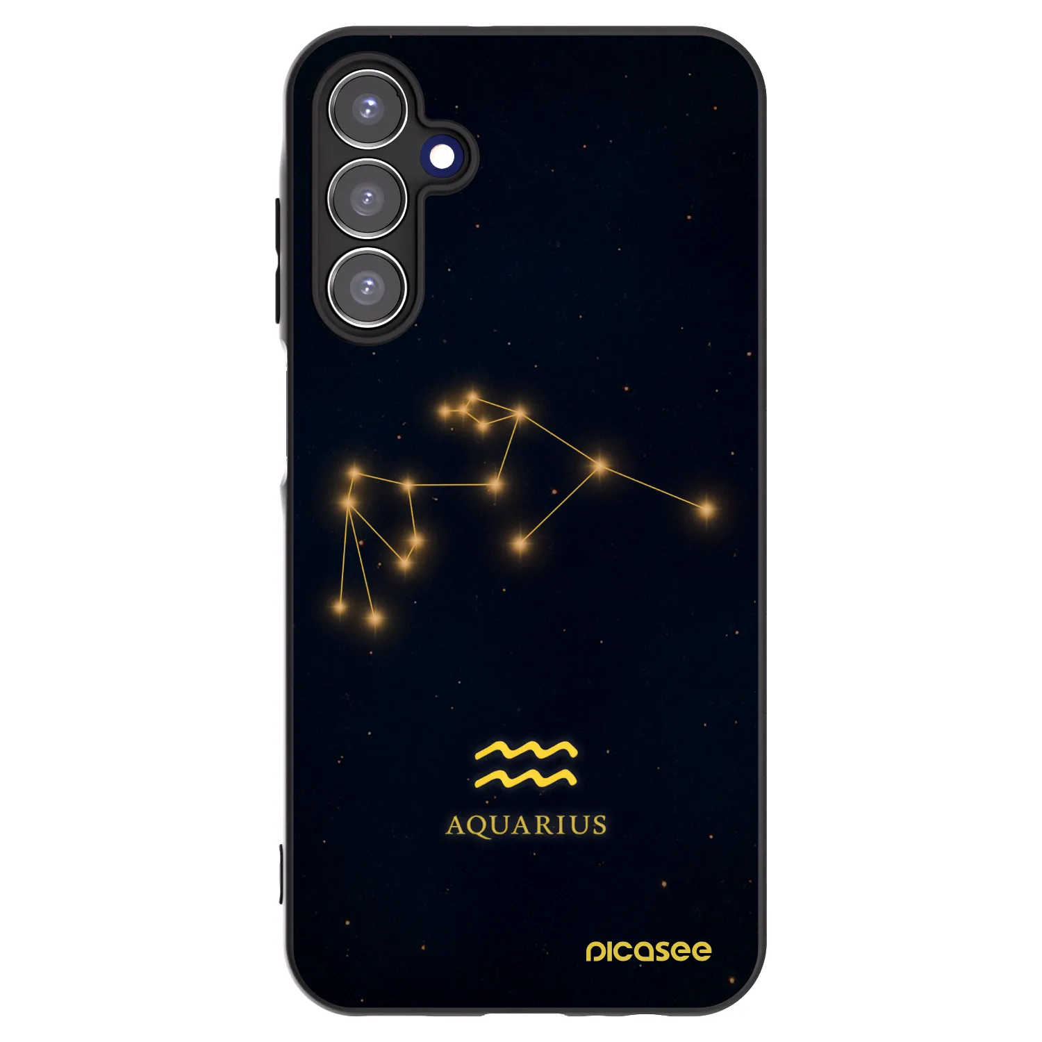 Picasee silikonski črni ovitek za Samsung Galaxy A15 A155F 4G - AQUARIUS