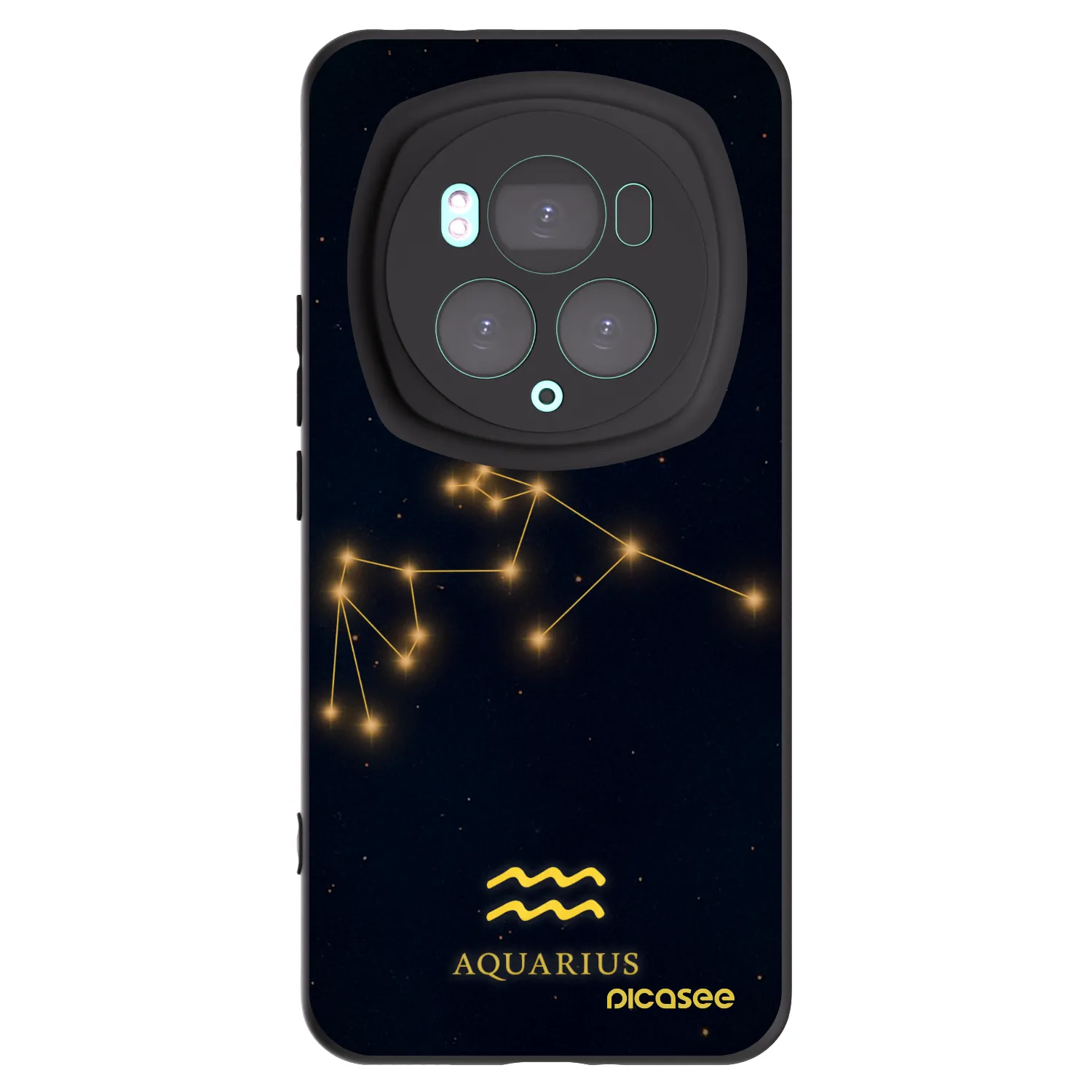 Picasee silikonski črni ovitek za Honor Magic6 Pro - AQUARIUS