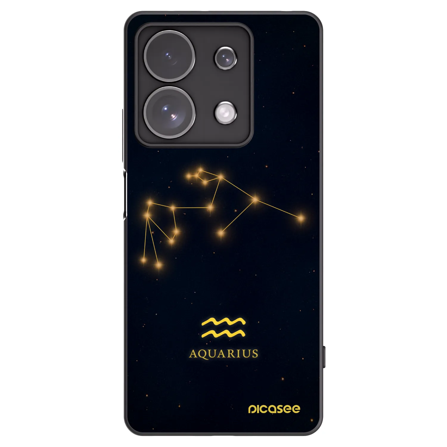 Picasee silikonski črni ovitek za Xiaomi Redmi Note 13 Pro 4G - AQUARIUS