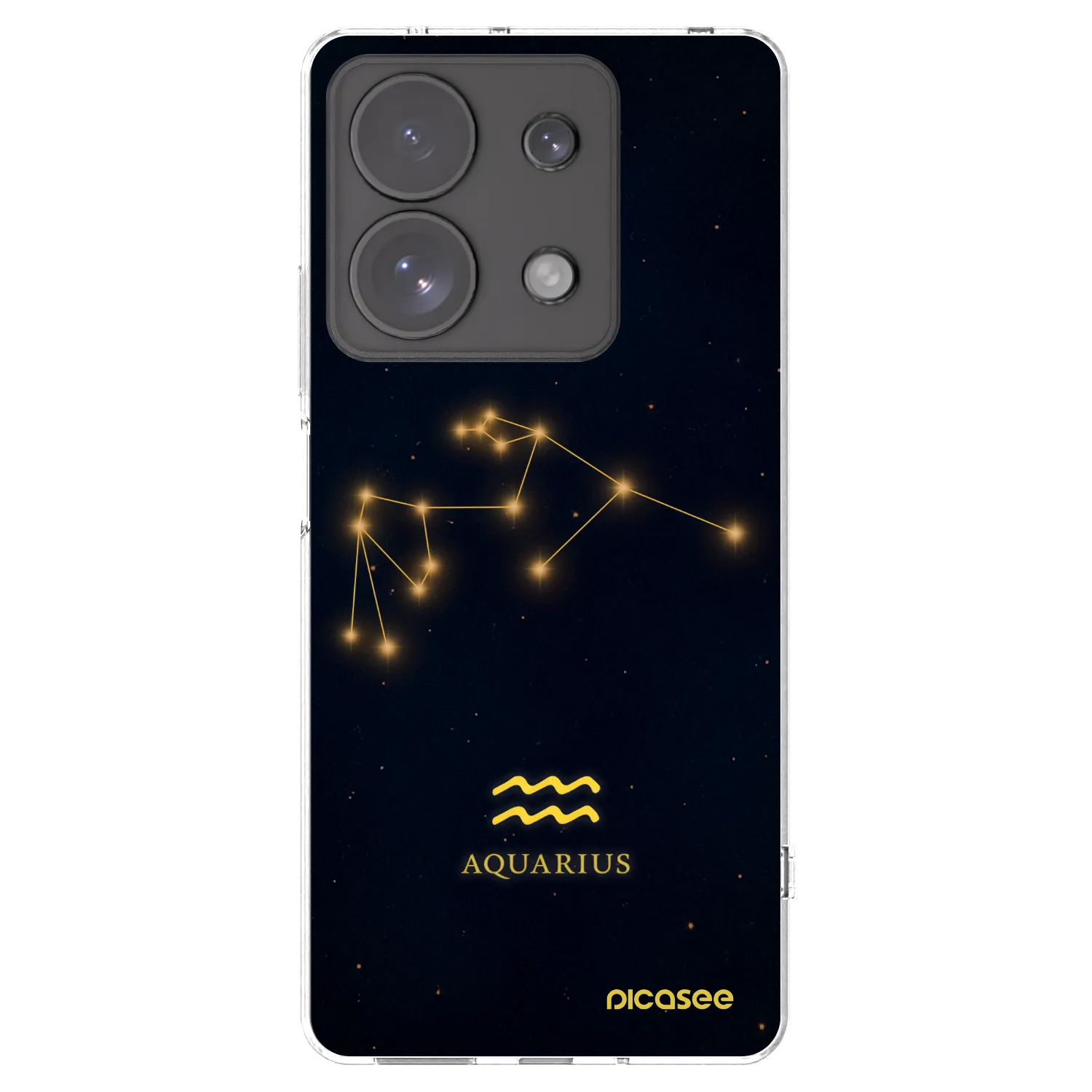 Picasee silikonski prozorni ovitek za Xiaomi Redmi Note 13 Pro 4G - AQUARIUS