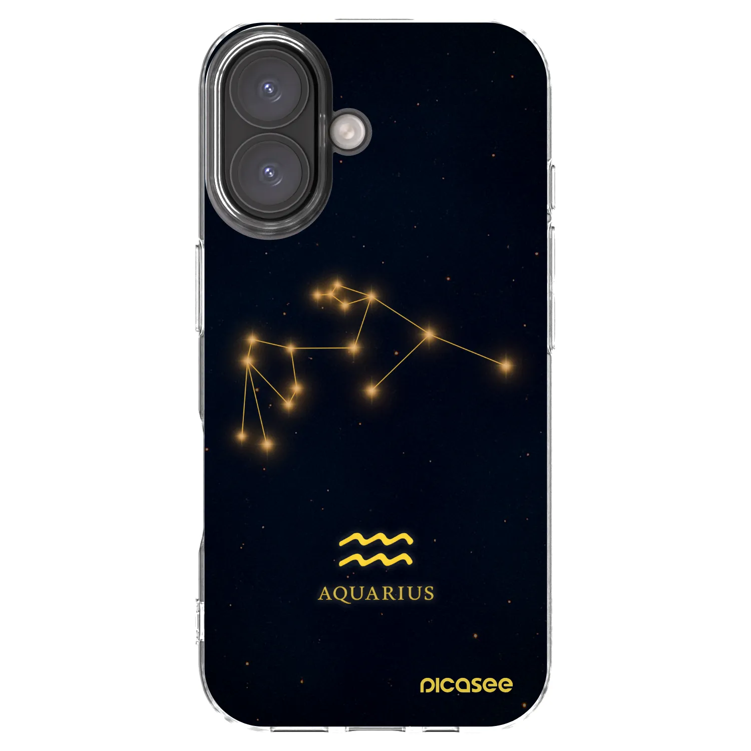 Picasee silikonski prozorni ovitek za Apple iPhone 16 - AQUARIUS