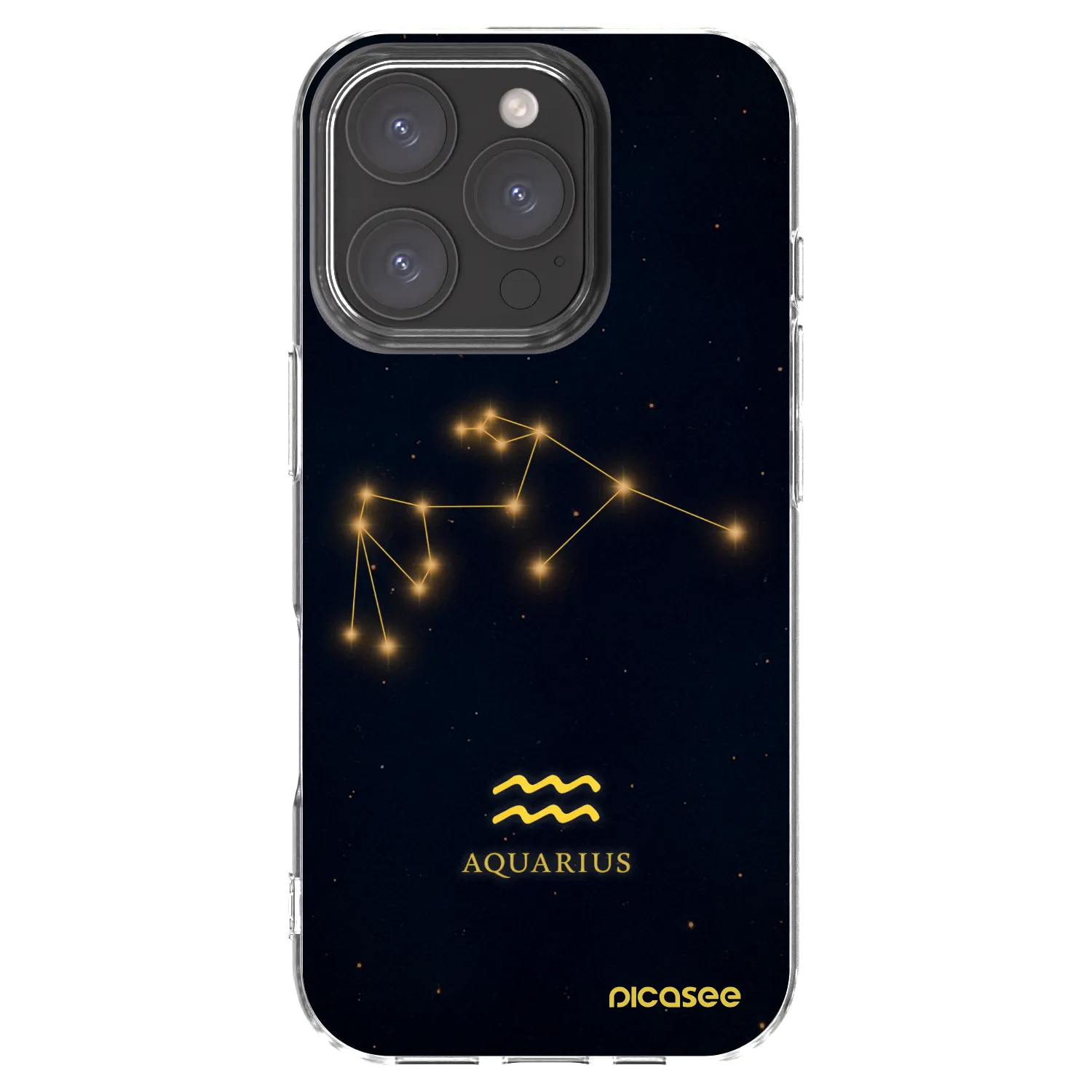 Picasee silikonski prozorni ovitek za Apple iPhone 16 Pro - AQUARIUS