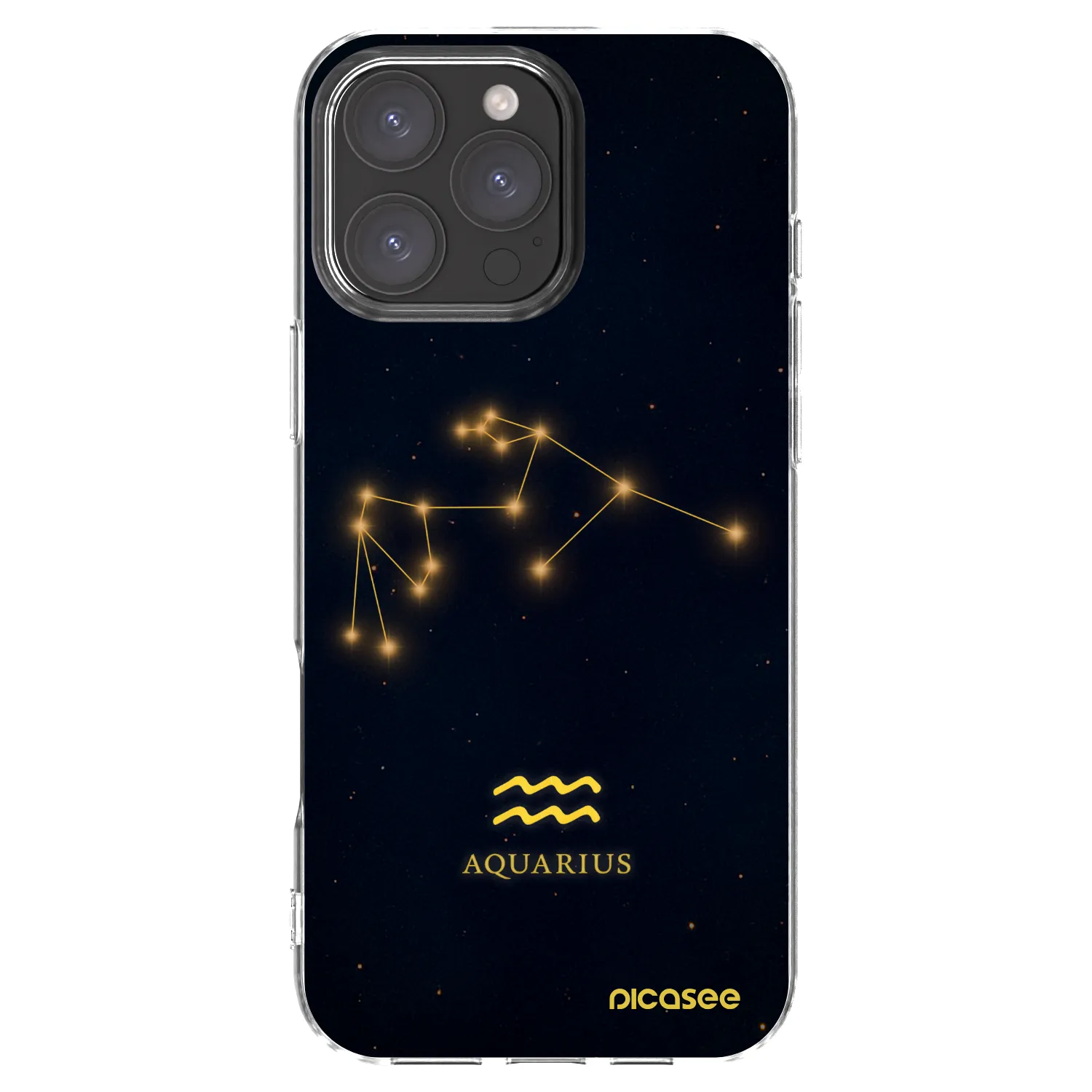 Picasee silikonski prozorni ovitek za Apple iPhone 16 Pro Max - AQUARIUS