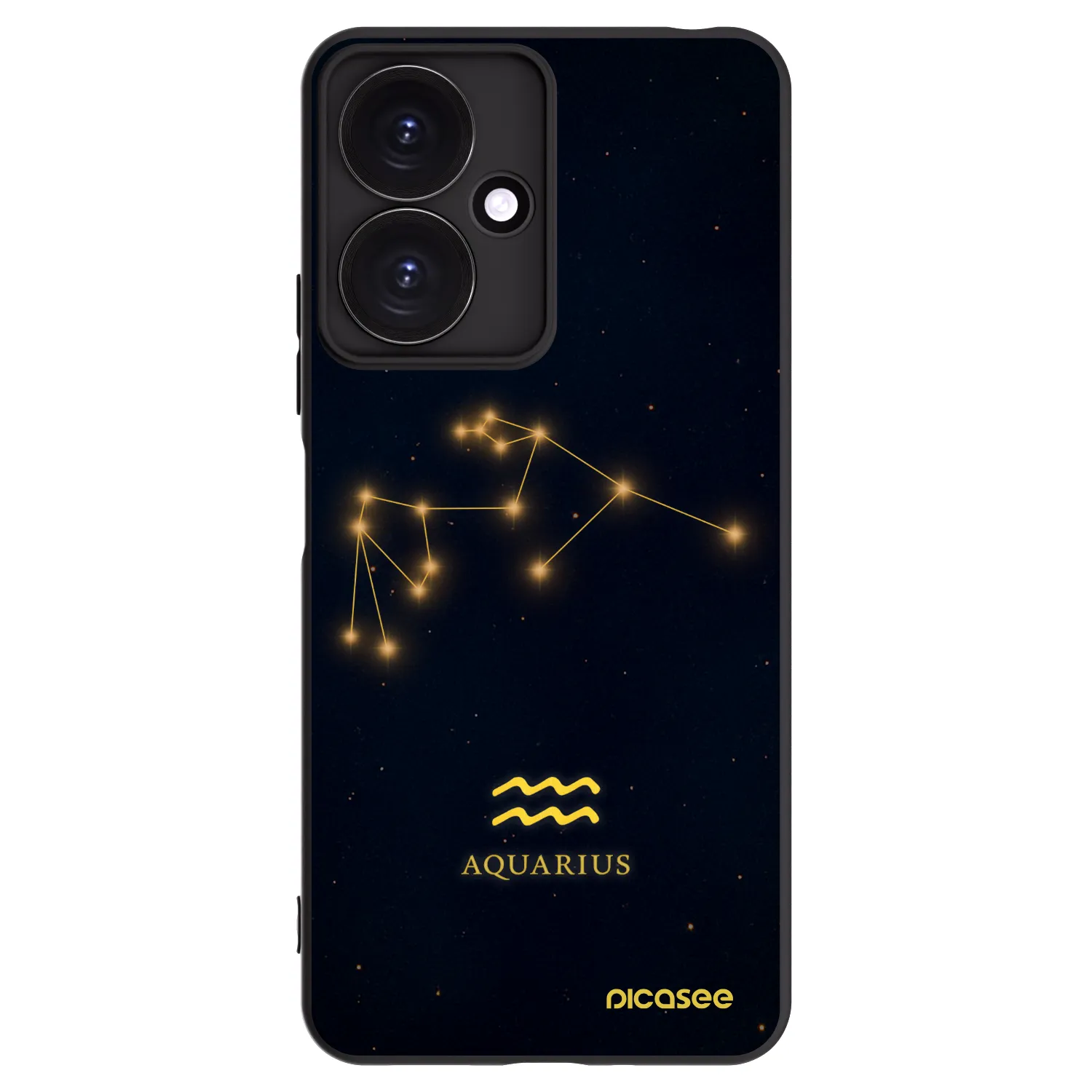 Picasee silikonski črni ovitek za Xiaomi Redmi 13C 5G - AQUARIUS