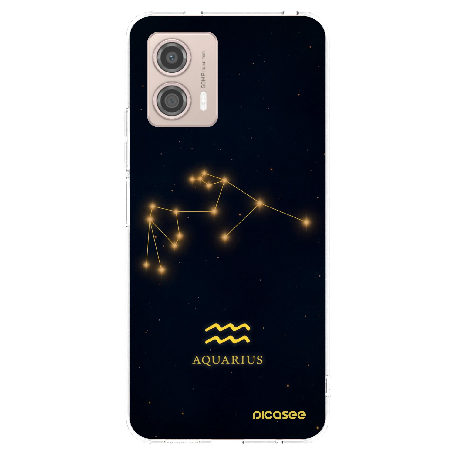 Picasee silikonski prozorni ovitek za Motorola Moto G53 5G - AQUARIUS