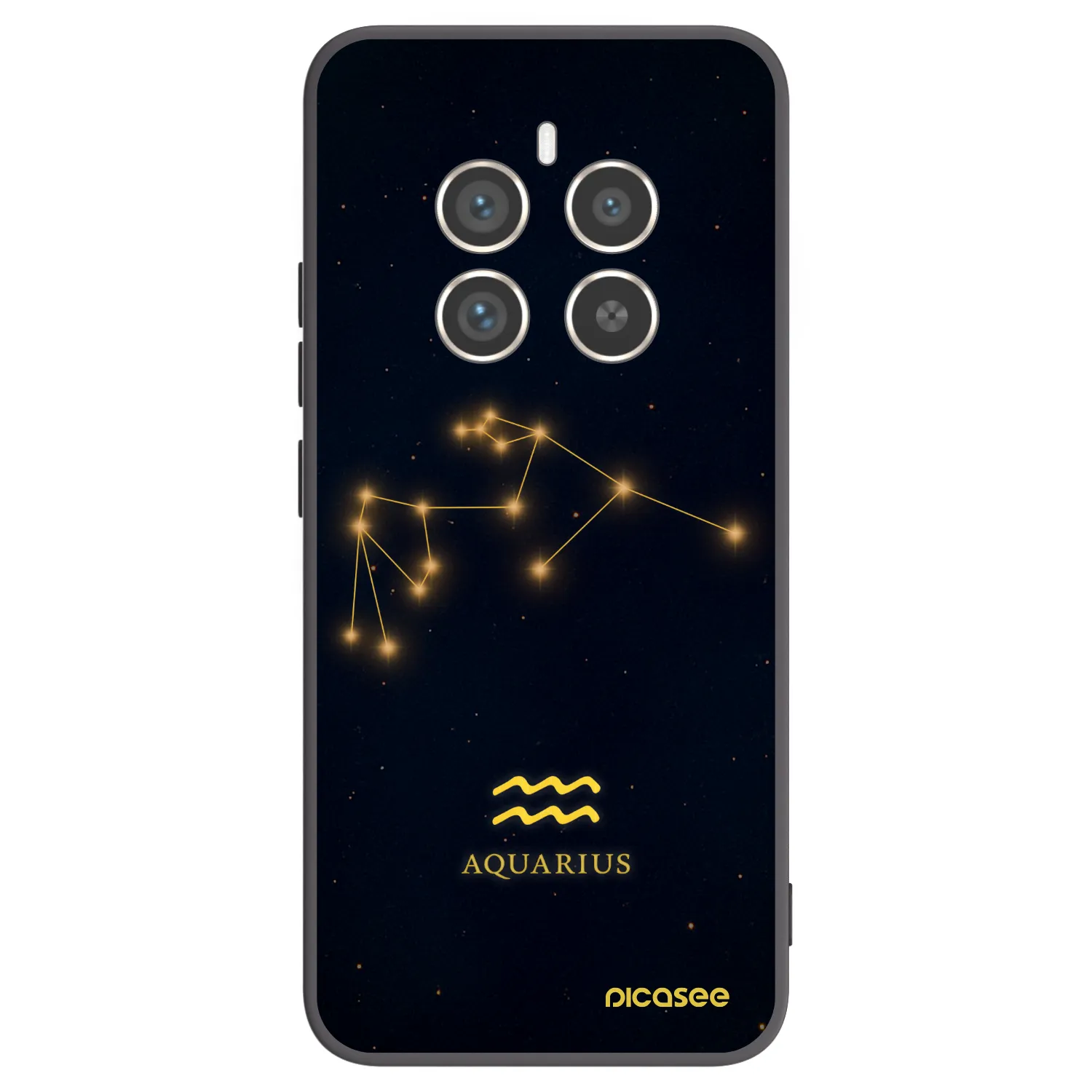 Picasee silikonski črni ovitek za Realme 12 Pro 5G - AQUARIUS