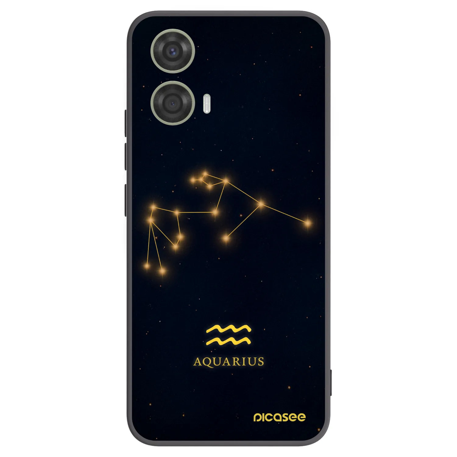 Picasee silikonski črni ovitek za Motorola Moto G24 - AQUARIUS