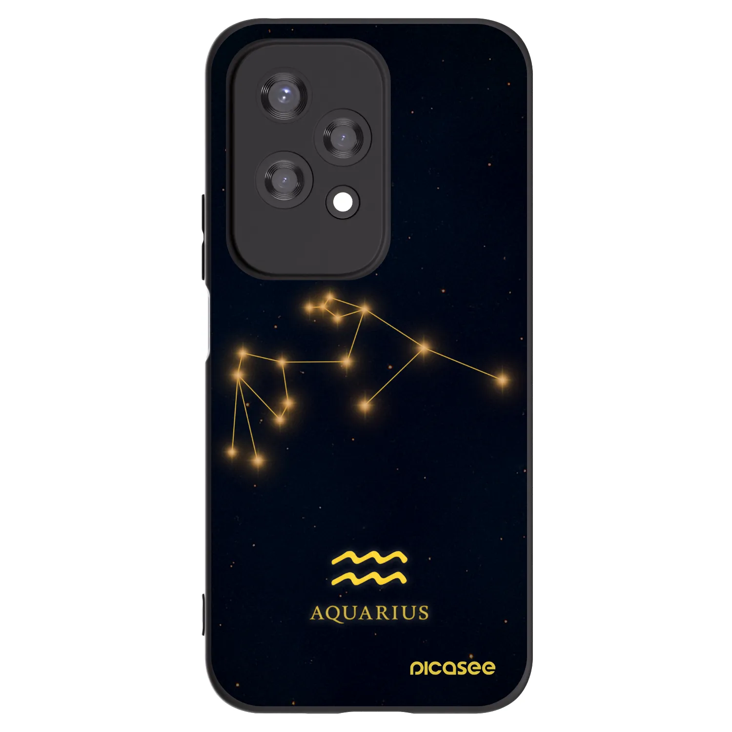 Picasee silikonski črni ovitek za Honor 200 Lite - AQUARIUS