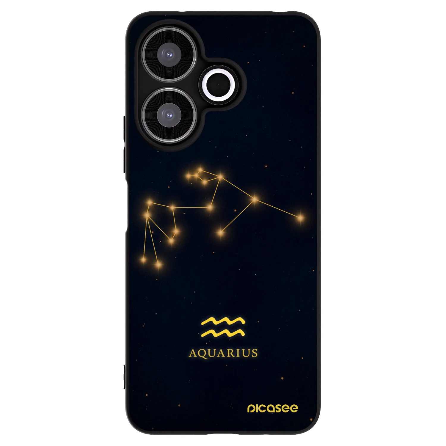 Picasee silikonski črni ovitek za Xiaomi Redmi 13 4G - AQUARIUS