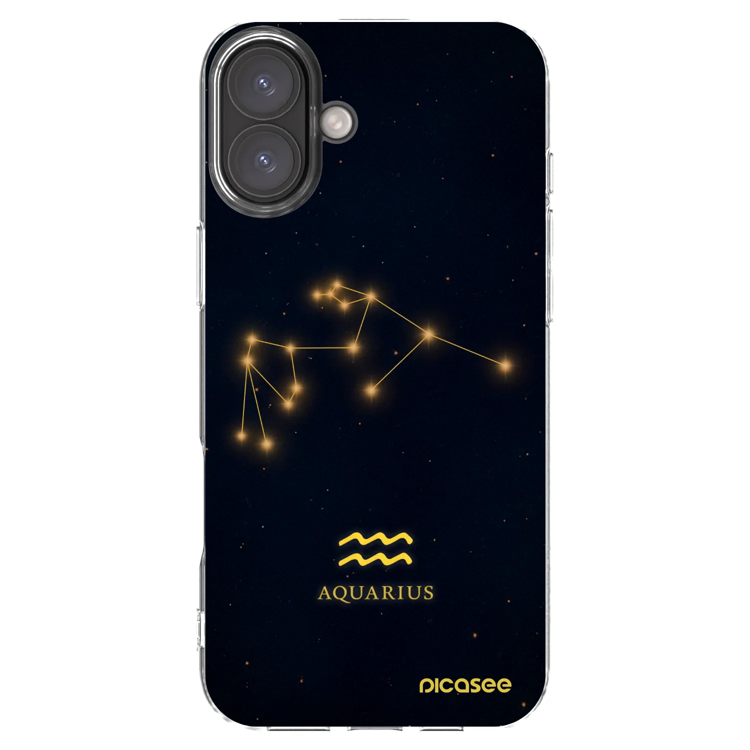 Picasee silikonski prozorni ovitek za Apple iPhone 16 Plus - AQUARIUS