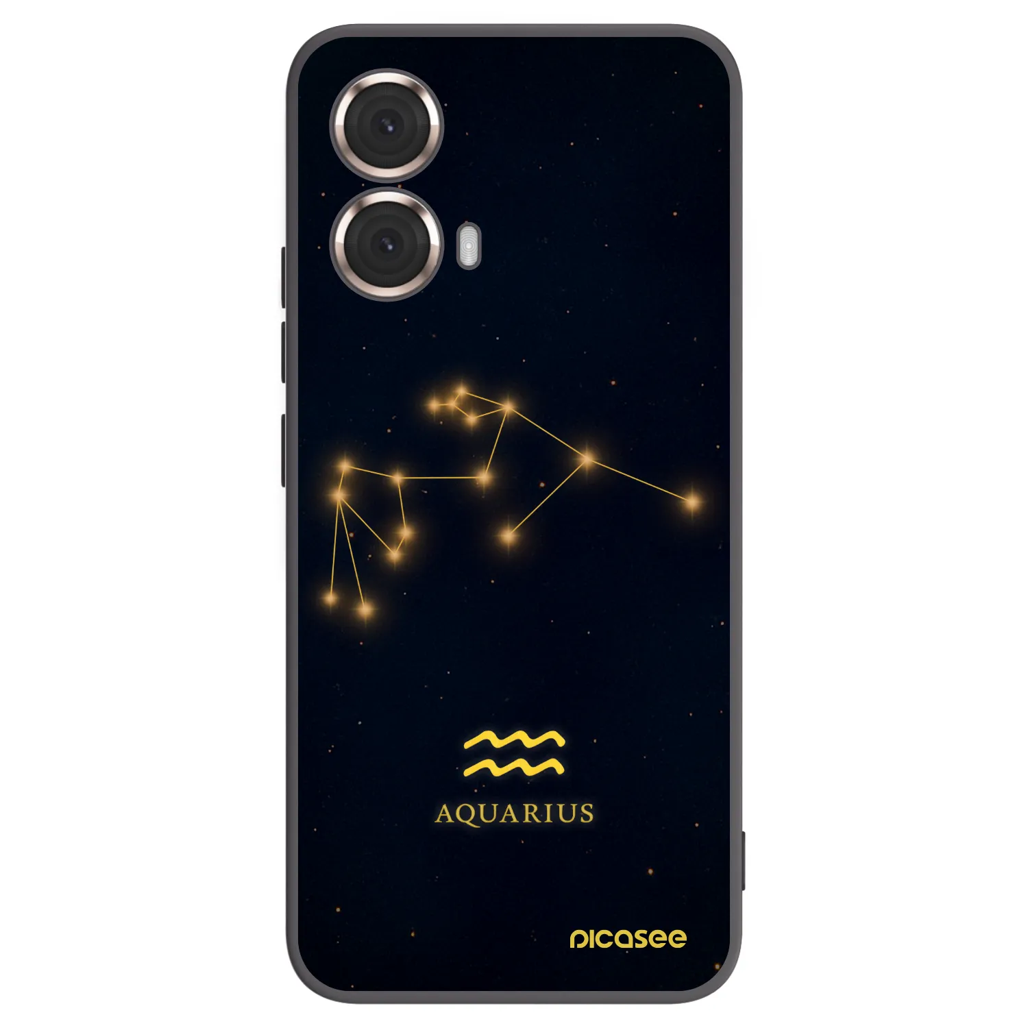 Picasee silikonski črni ovitek za Motorola Moto G85 - AQUARIUS
