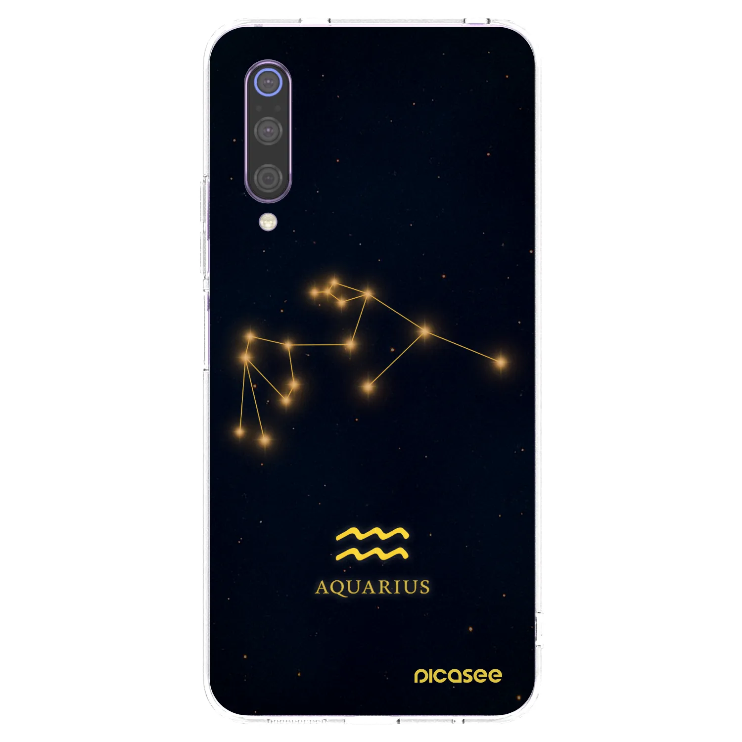 Picasee silikonski prozorni ovitek za Xiaomi Mi 9 - AQUARIUS