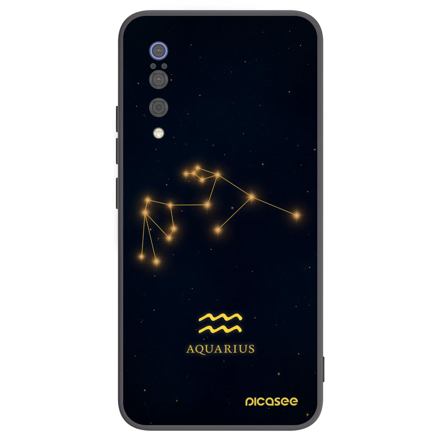 Picasee silikonski črni ovitek za Xiaomi Mi 9 - AQUARIUS