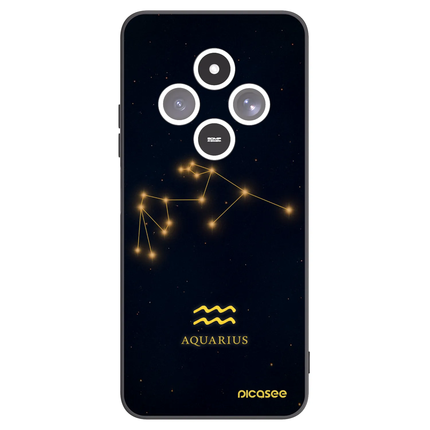 Picasee silikonski črni ovitek za Xiaomi Redmi 14C - AQUARIUS