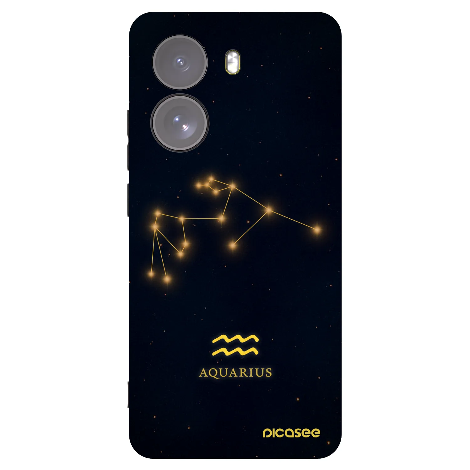 Picasee silikonski črni ovitek za Xiaomi Poco X7 - AQUARIUS
