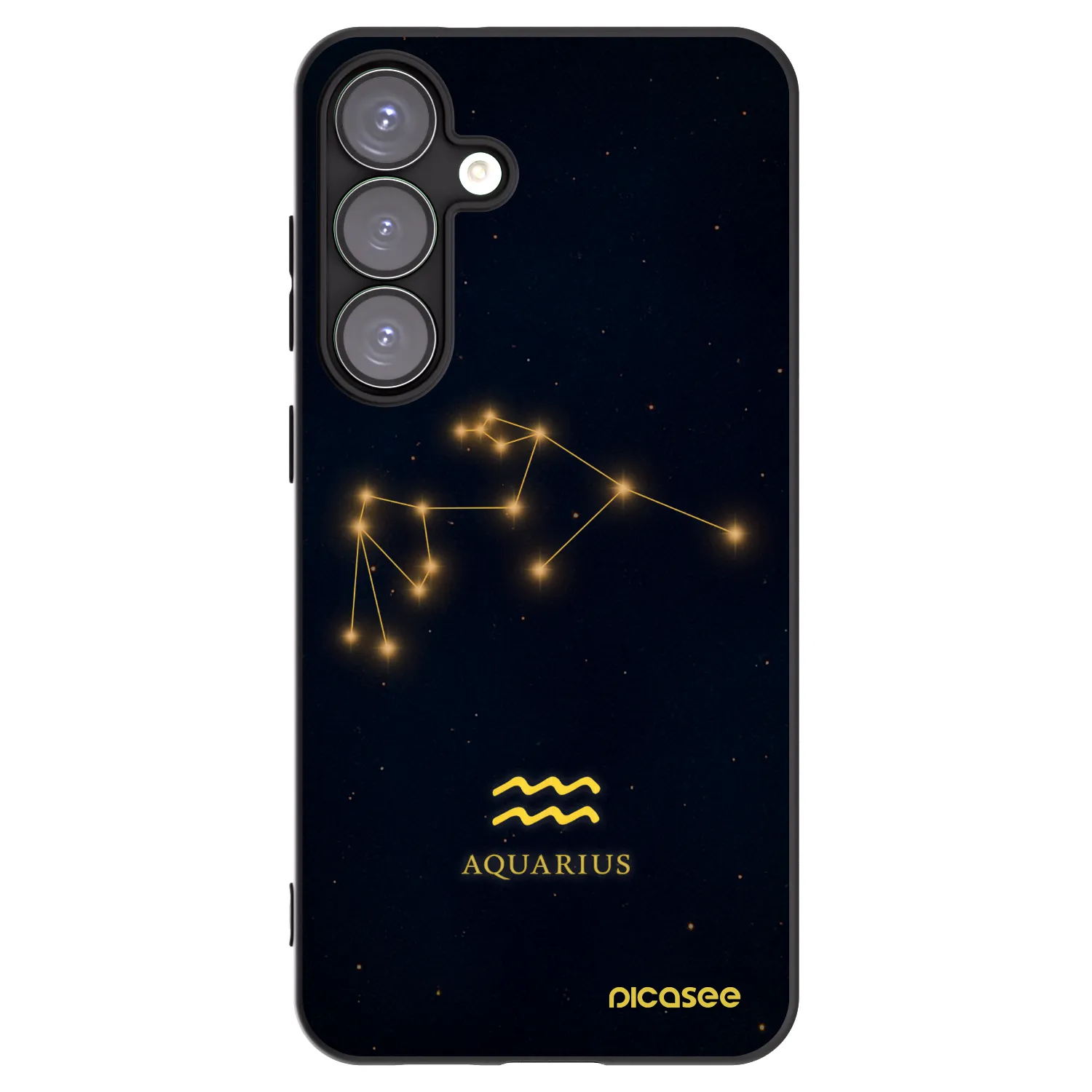 Picasee silikonski črni ovitek za Samsung Galaxy S25+ 5G - AQUARIUS