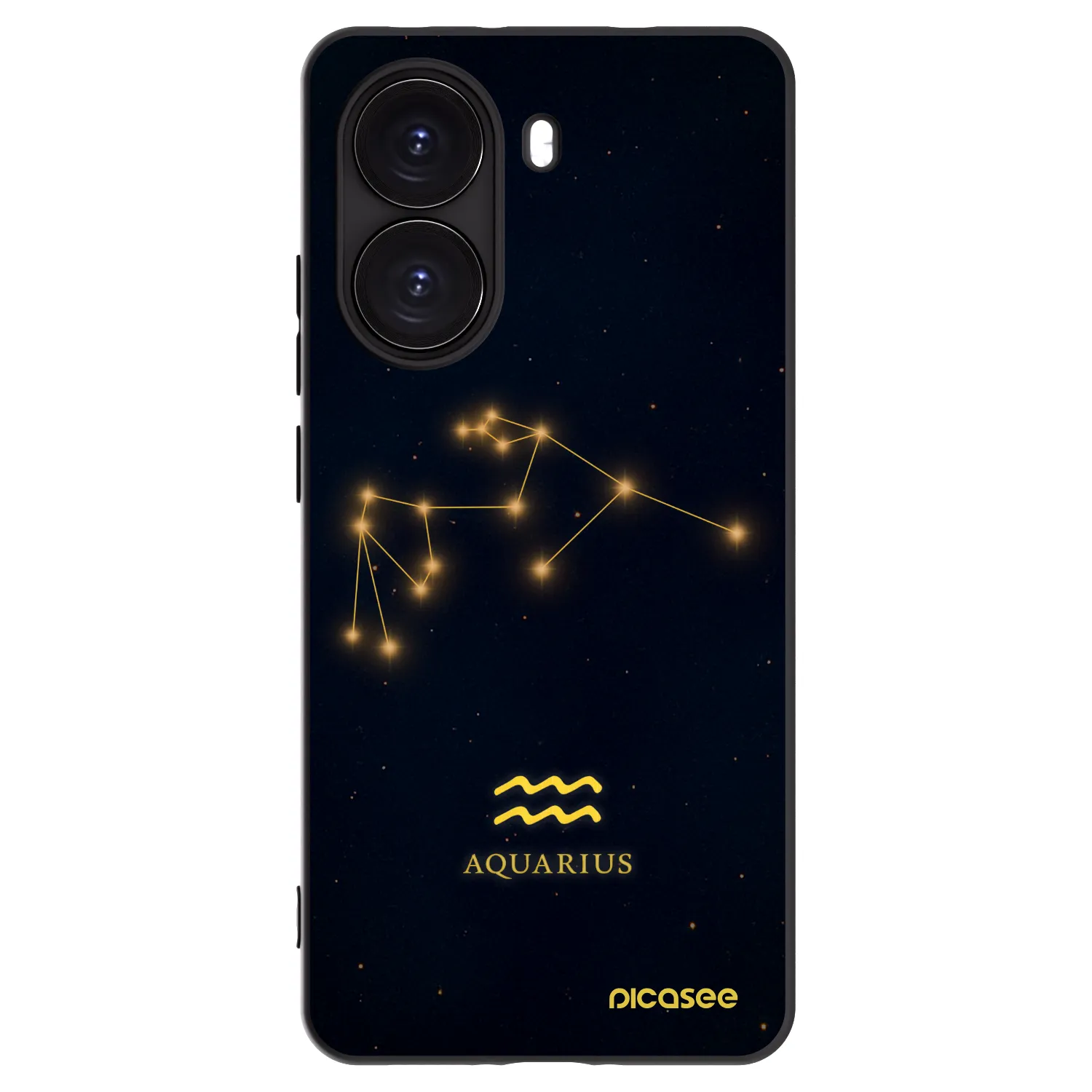 Picasee silikonski črni ovitek za Xiaomi Poco X7 Pro 5G - AQUARIUS