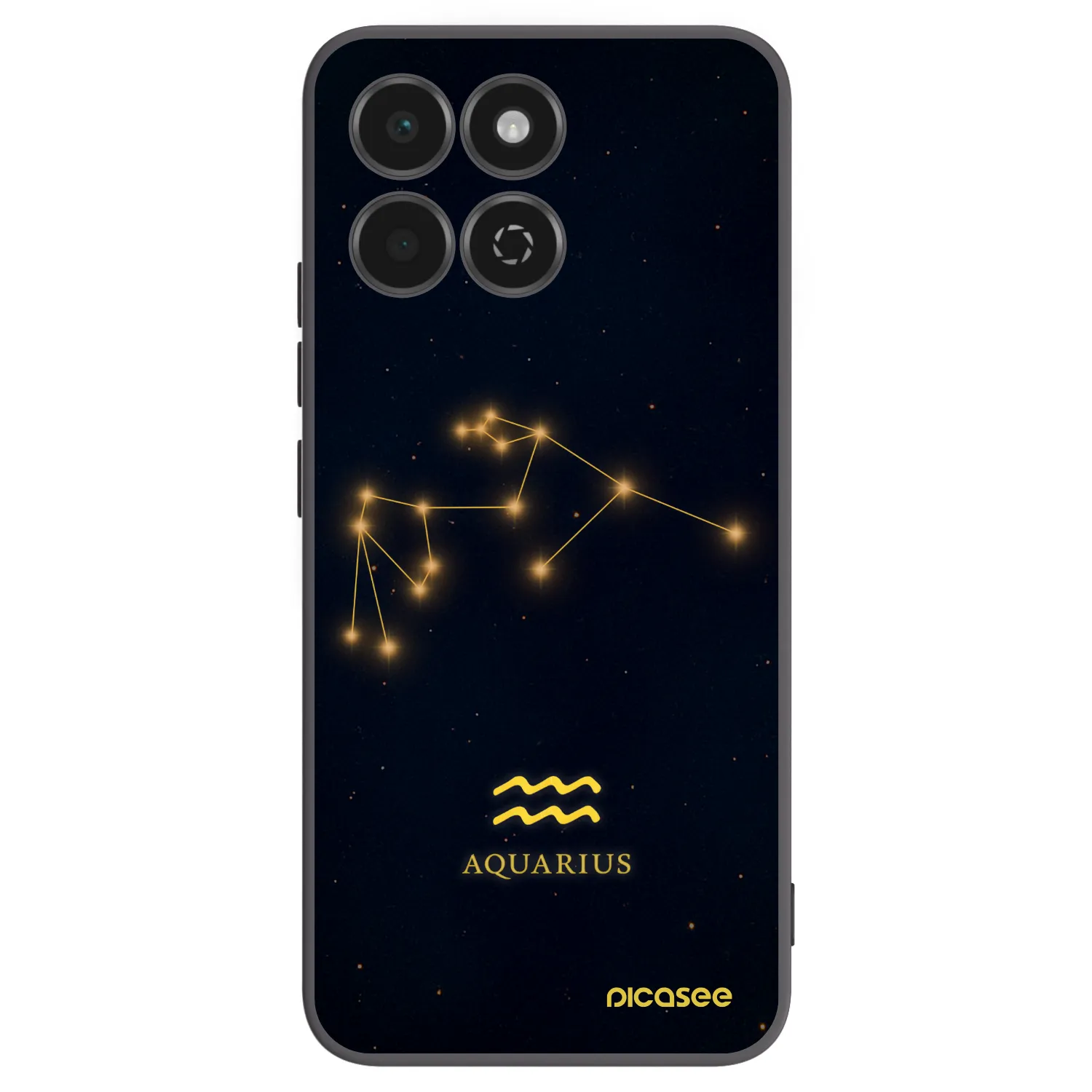 Picasee silikonski črni ovitek za Honor 200 Smart 5G - AQUARIUS