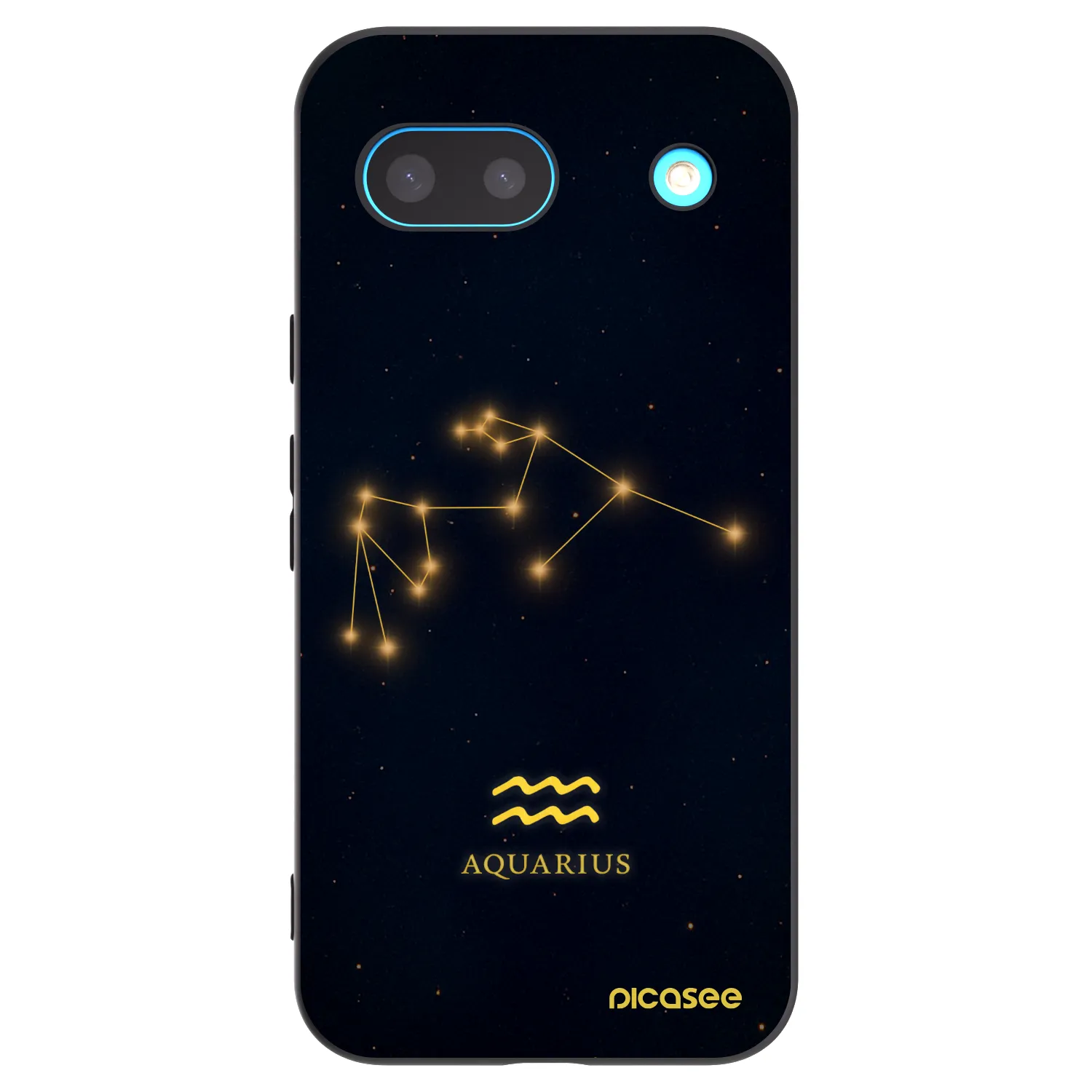 Picasee silikonski črni ovitek za Google Pixel 8a - AQUARIUS