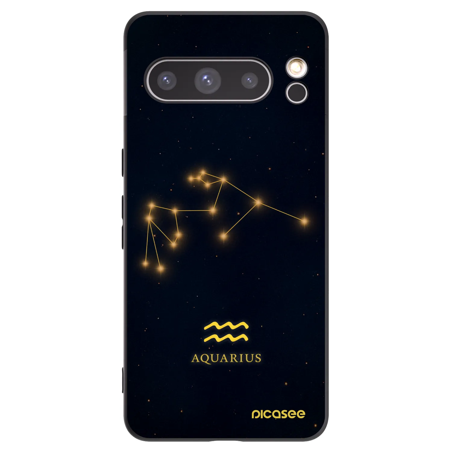 Picasee silikonski črni ovitek za Google Pixel 8 Pro - AQUARIUS