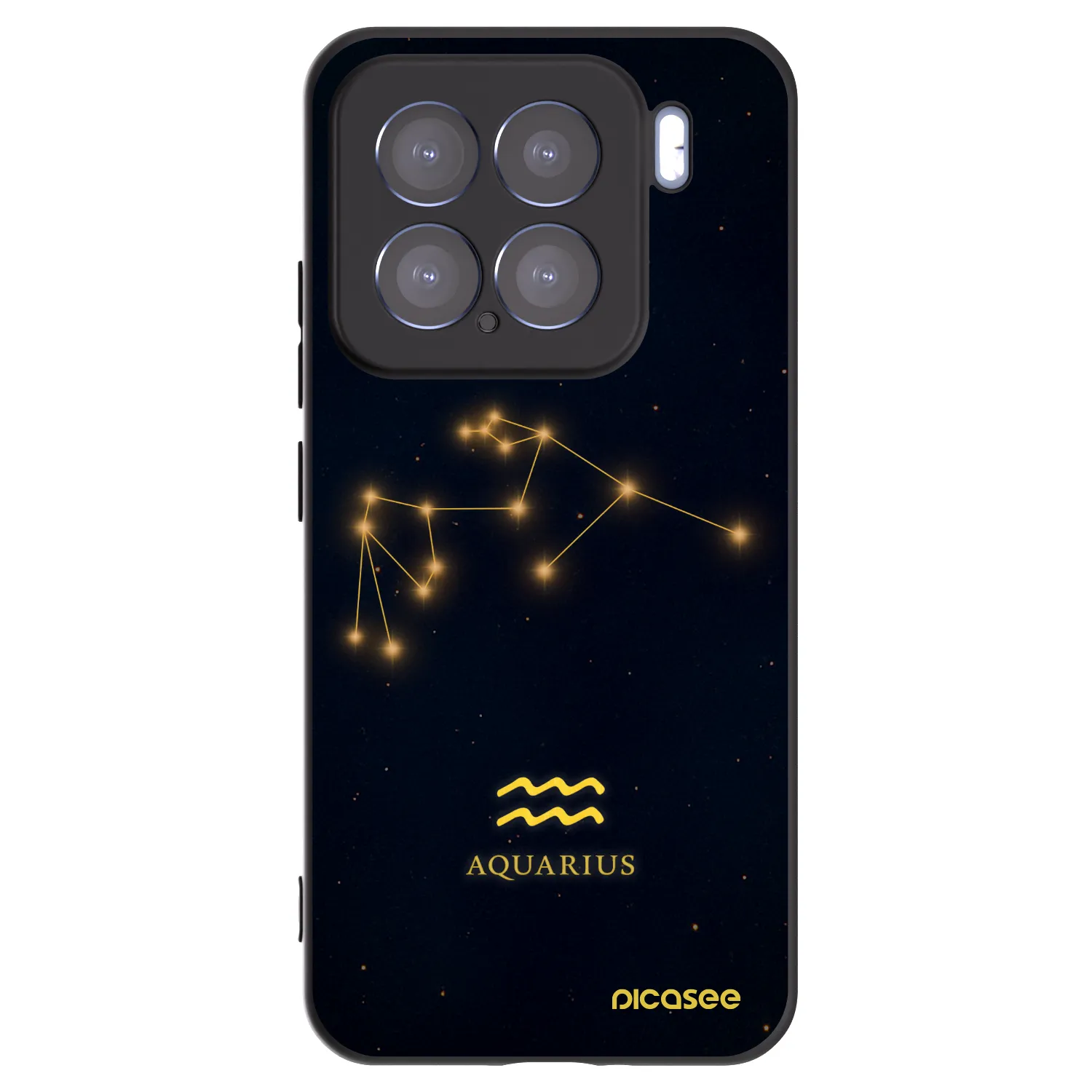Picasee silikonski črni ovitek za Xiaomi 15 - AQUARIUS