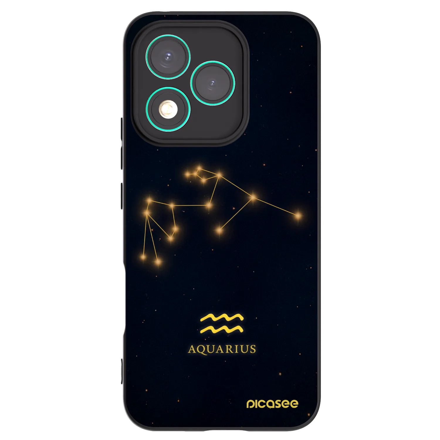 Picasee silikonski črni ovitek za Honor 400 Lite 5G - AQUARIUS