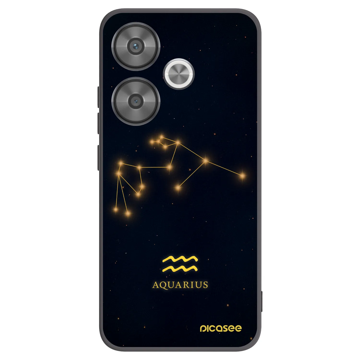 Picasee silikonski črni ovitek za Xiaomi Poco F6 - AQUARIUS
