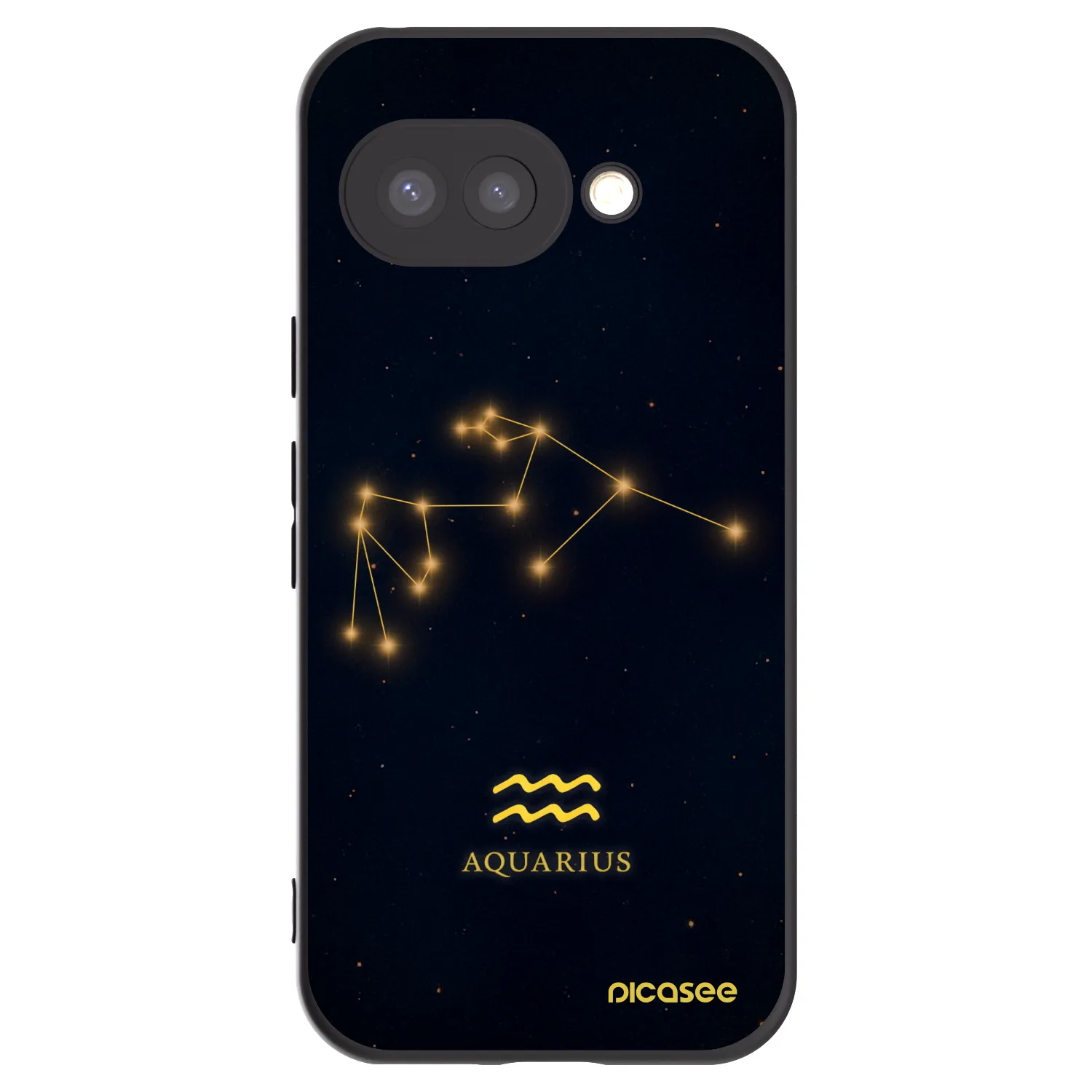 Picasee silikonski črni ovitek za Google Pixel 9a - AQUARIUS