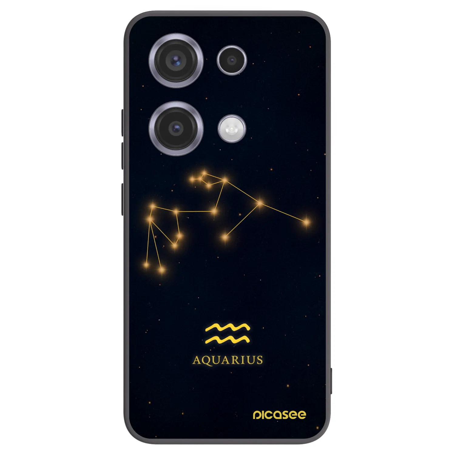 Picasee silikonski črni ovitek za Xiaomi Redmi Note 14S - AQUARIUS