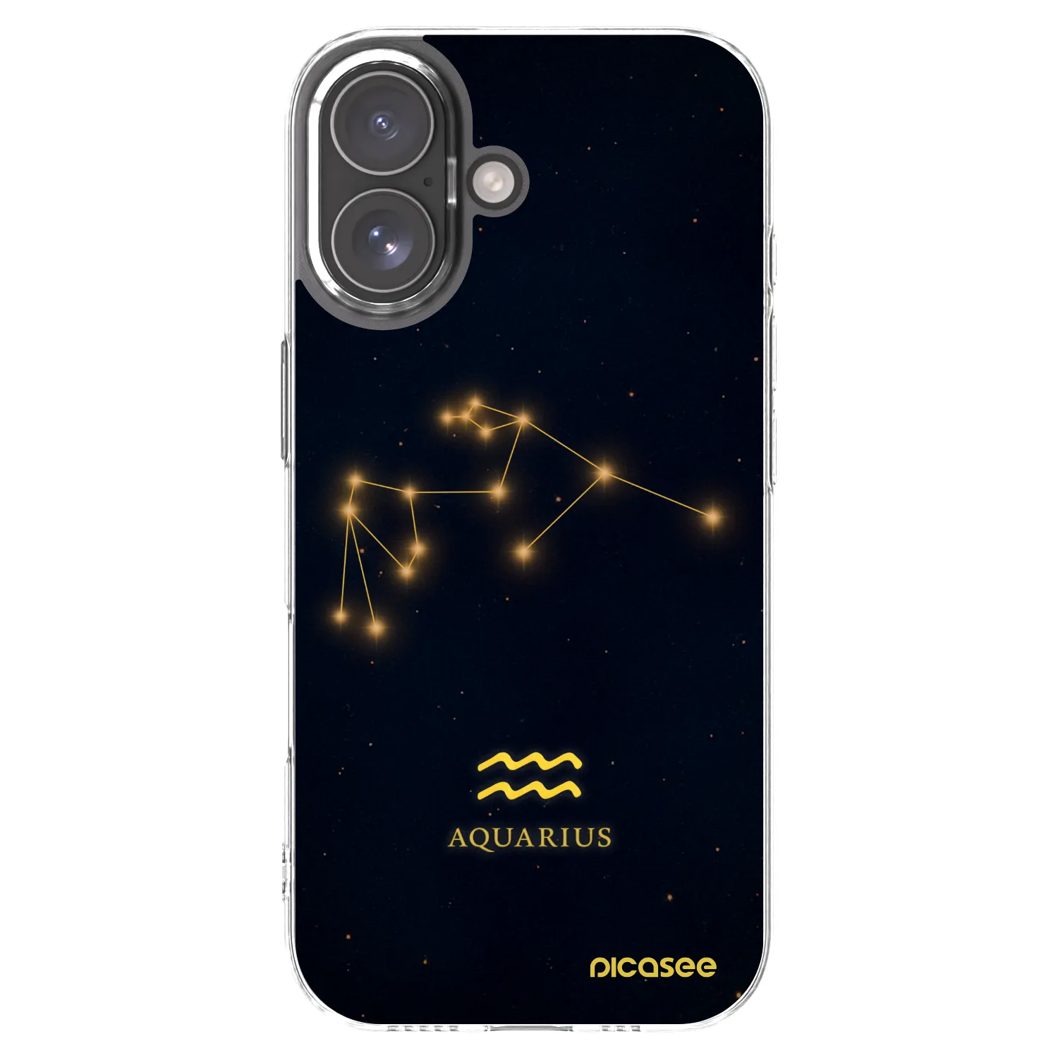 Picasee silikonski prozorni ovitek za Apple iPhone 17 - AQUARIUS