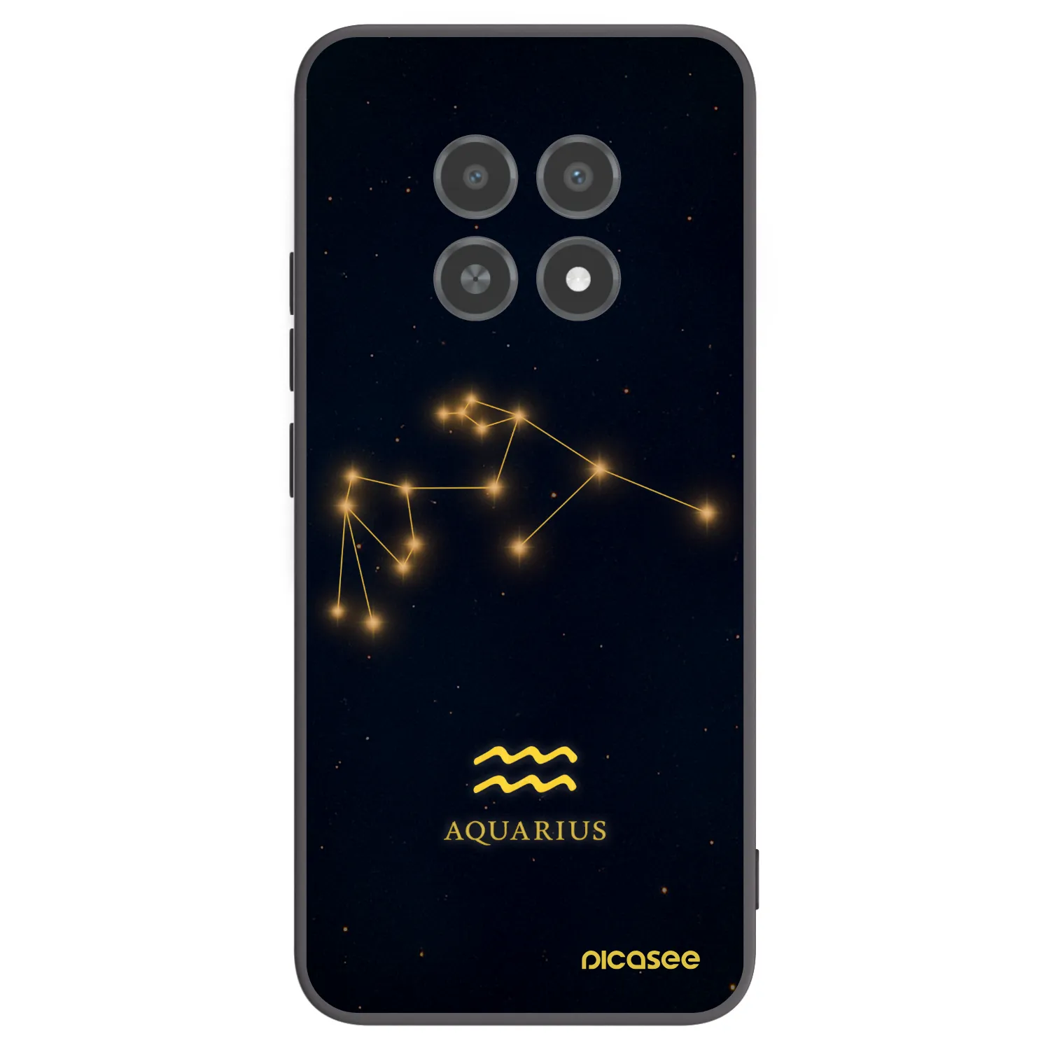 Picasee silikonski črni ovitek za Realme 12X - AQUARIUS
