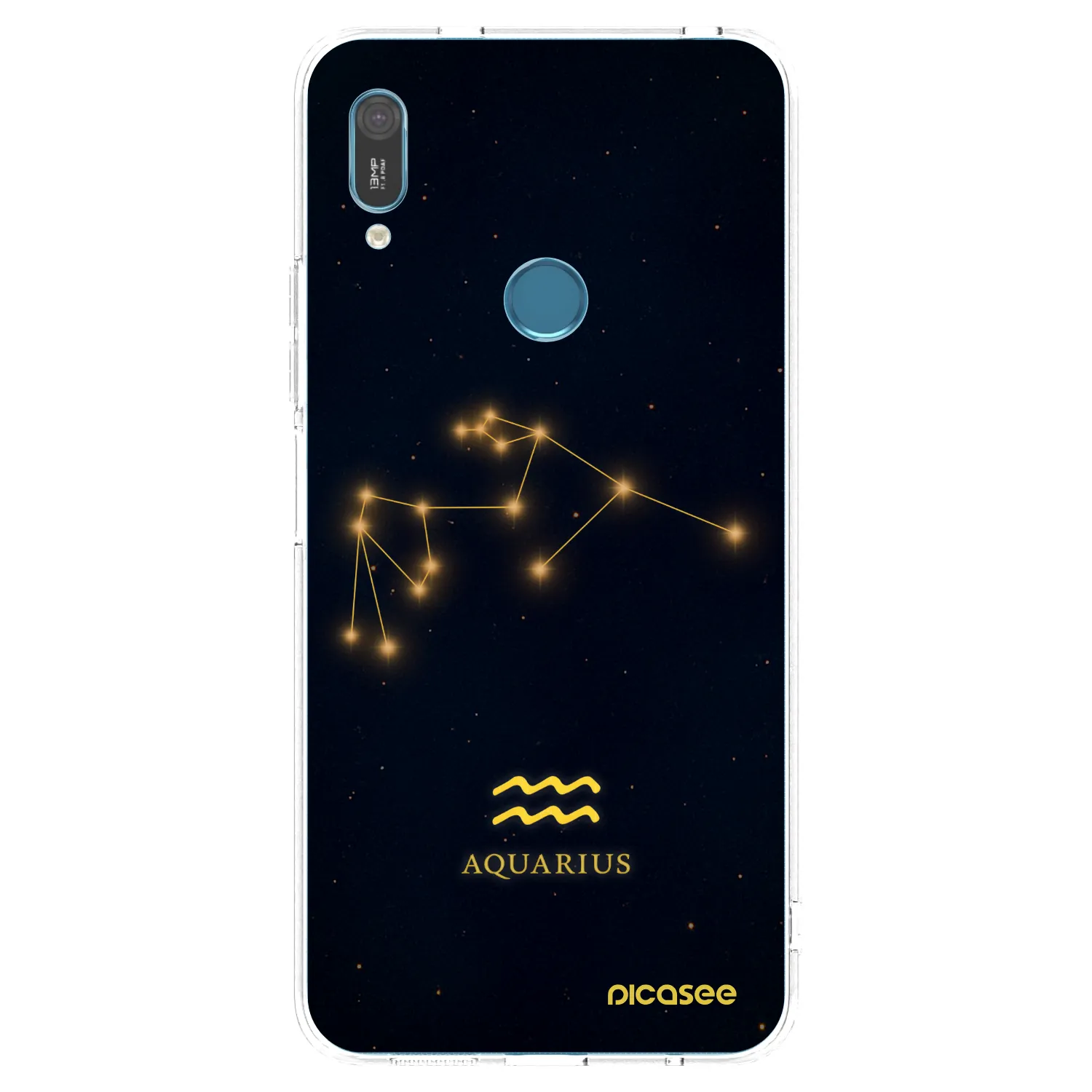 Picasee silikonski prozorni ovitek za Huawei Y6 2019 - AQUARIUS