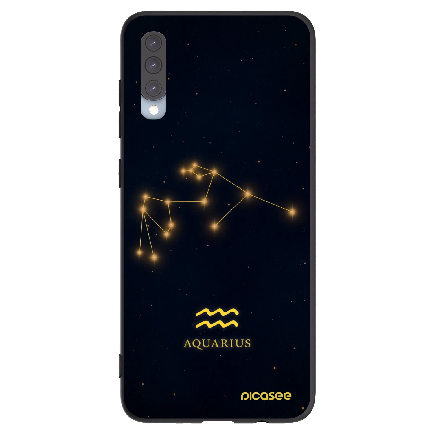 Picasee silikonski črni ovitek za Samsung Galaxy A70 A705F - AQUARIUS