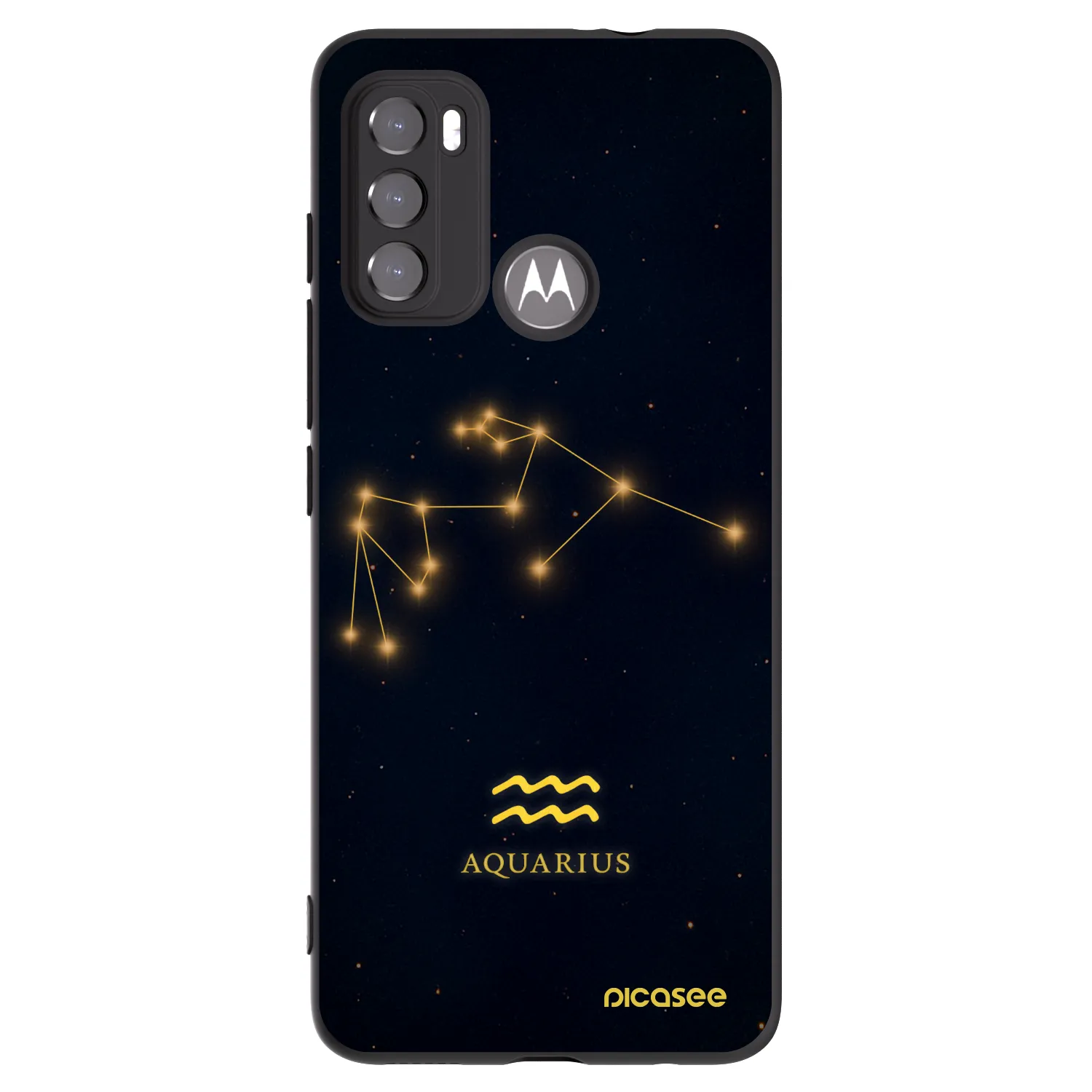 Picasee silikonski črni ovitek za Motorola Edge 60 5G - AQUARIUS