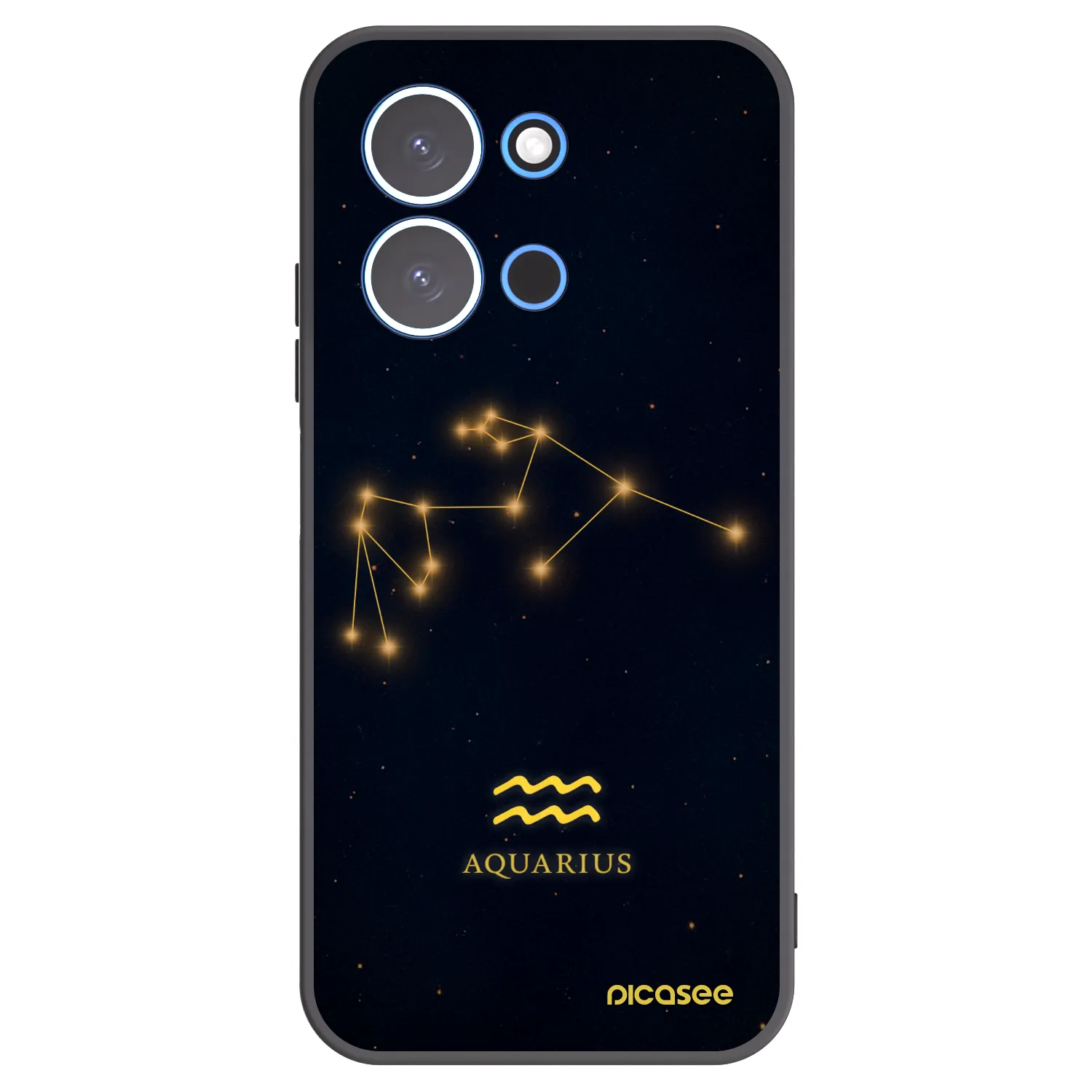 Picasee silikonski črni ovitek za Xiaomi Redmi 15C 4G - AQUARIUS
